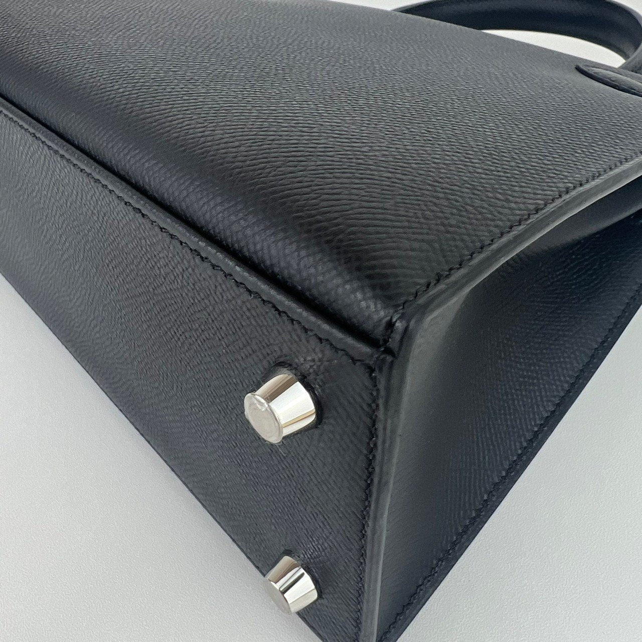 Kelly25 ケリー25 Black ブラック Epsom エプソン PHW シルバー金具 Stamp-W W刻印