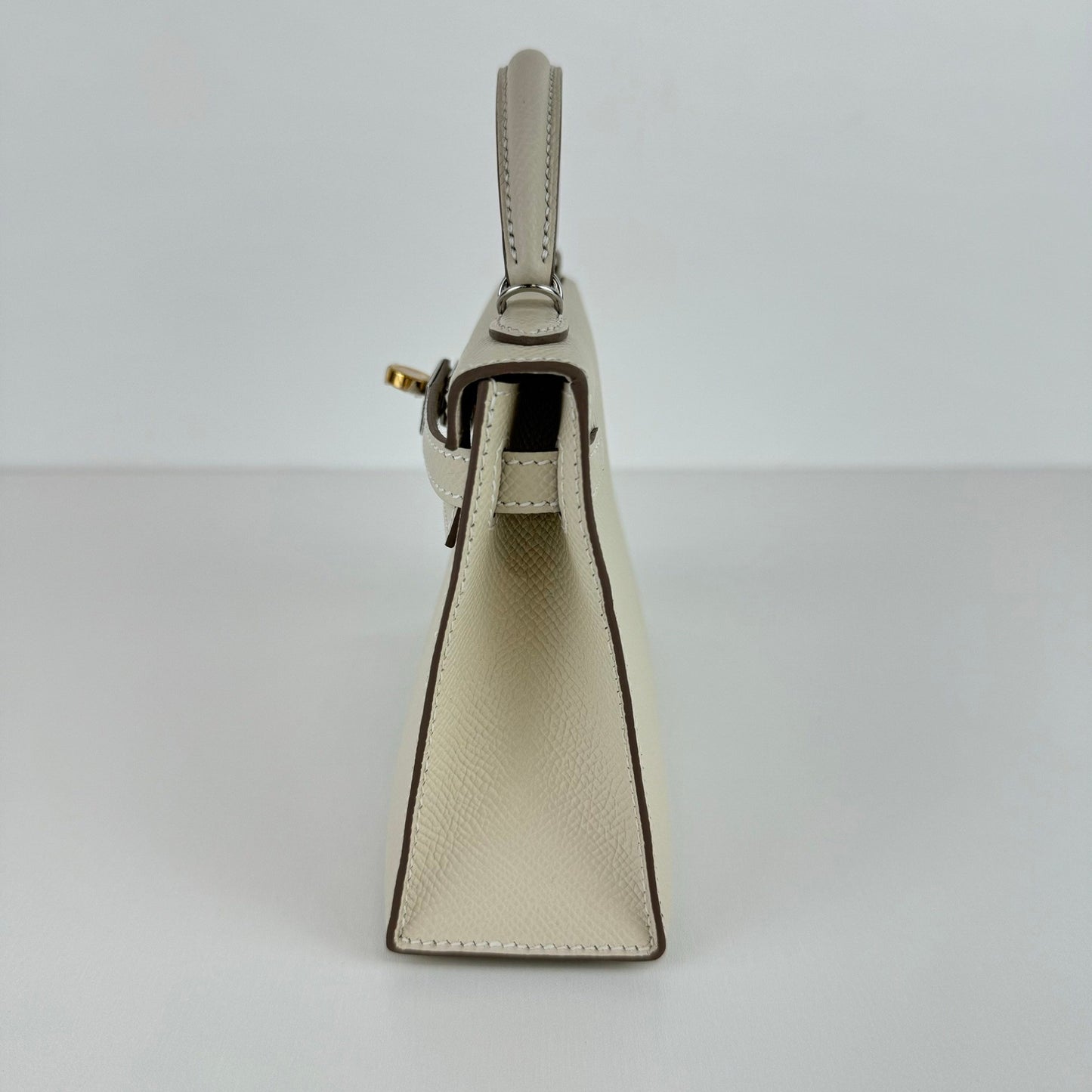 Mini kelly ミニケリー Craie クレ Epsom エプソン electrum hardwear エレクトラム金具 Stamp-W W刻印