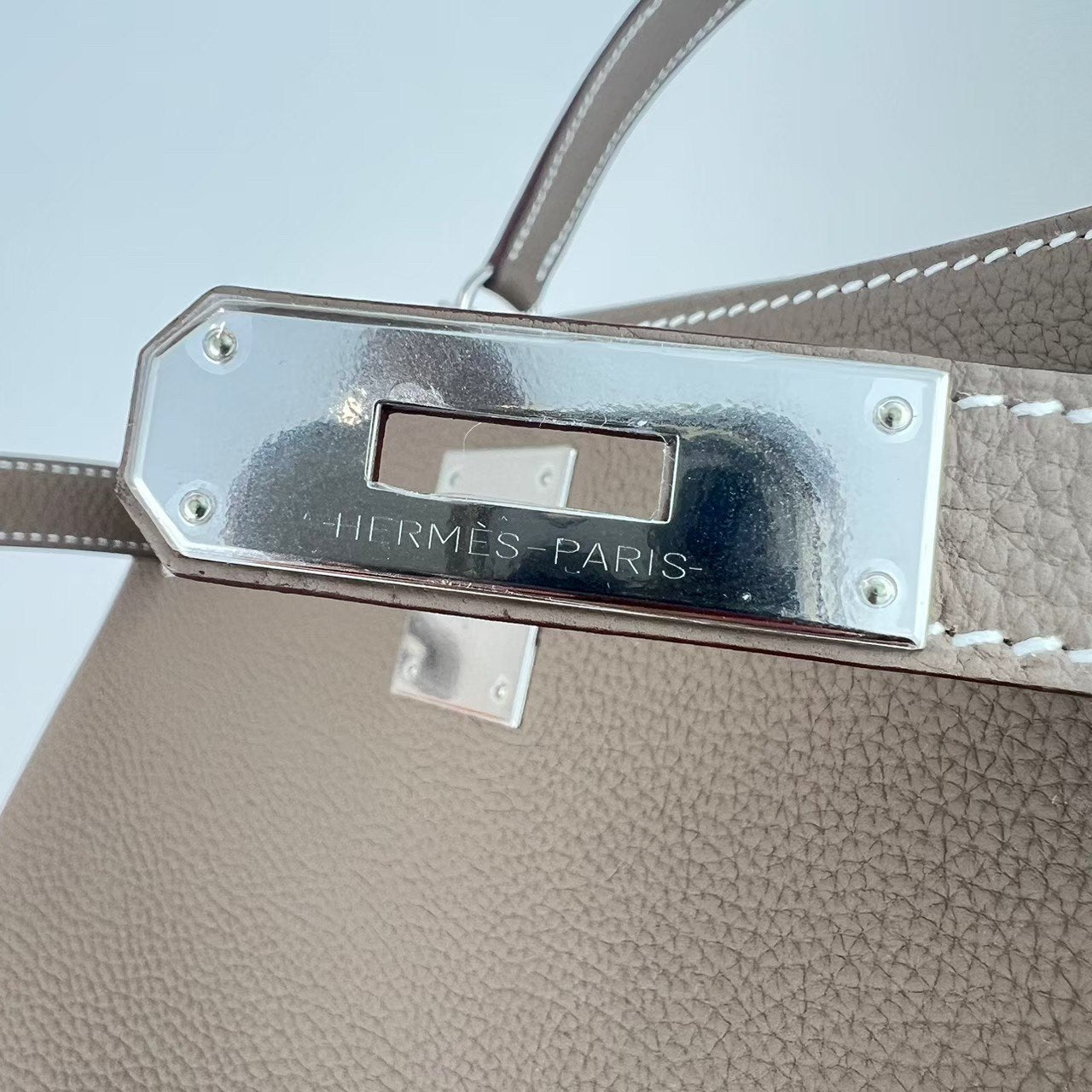 Kelly25 ケリー25 Etoupe エトープ Togo トゴ PHW シルバー金具 Stamp-U U刻印