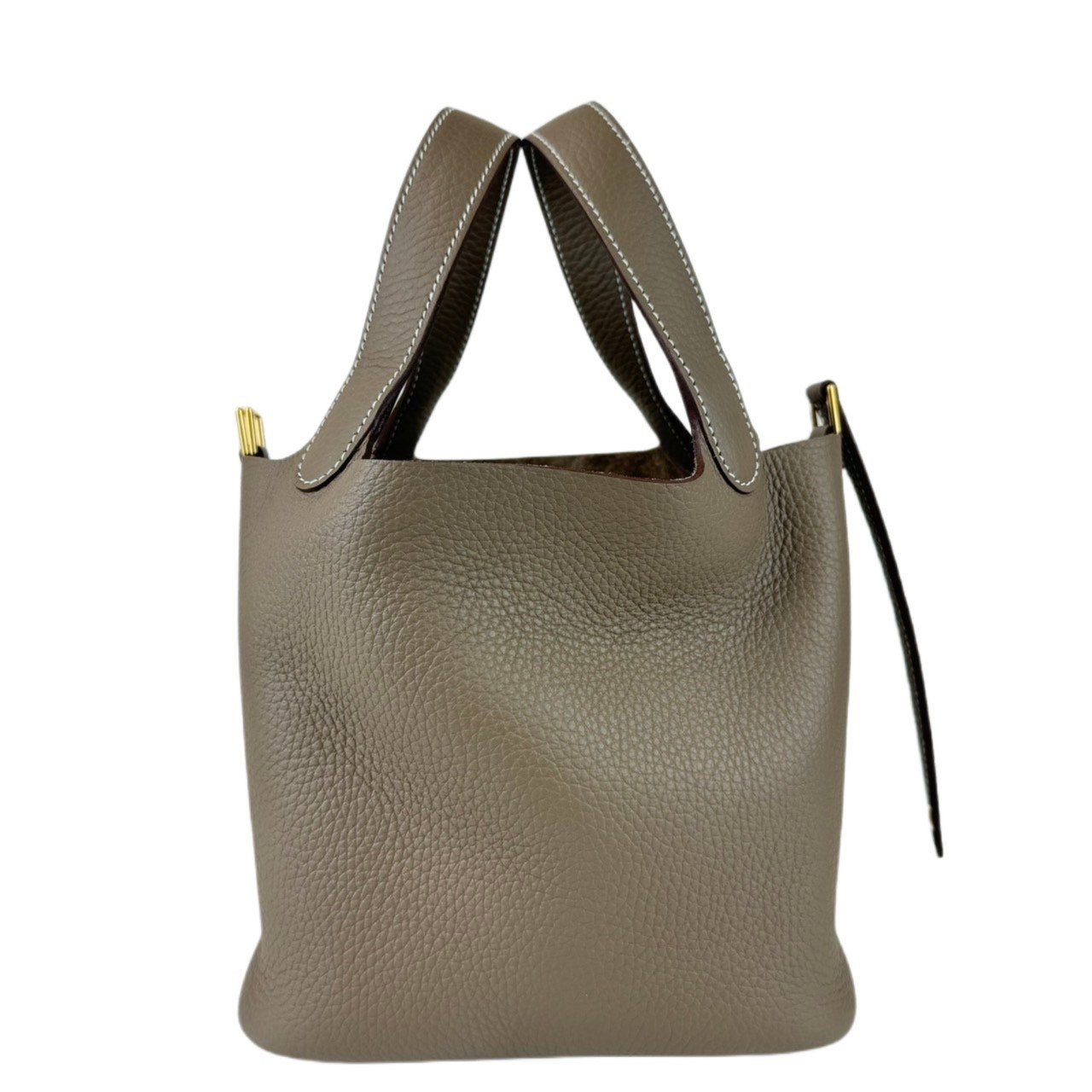Picotin18 Picotin PM ピコタン18 Etoupe エトープ GHW ゴールド金具 Taurillon clemence トリヨンクレマンス