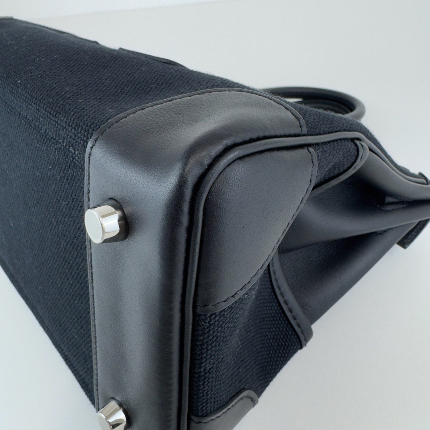 Birkin25 Cargo バーキン25 カーゴ Black ブラック PHW シルバー金具 W刻