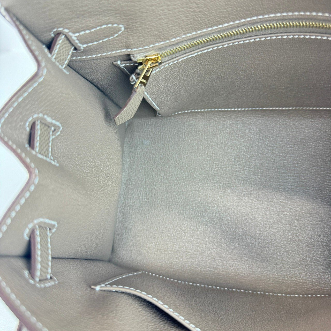 Birkin25 Sellier バーキン25セリエ Etoupe エトープ GHW ゴールド金具 Epsom エプソン Stamp-U U刻印