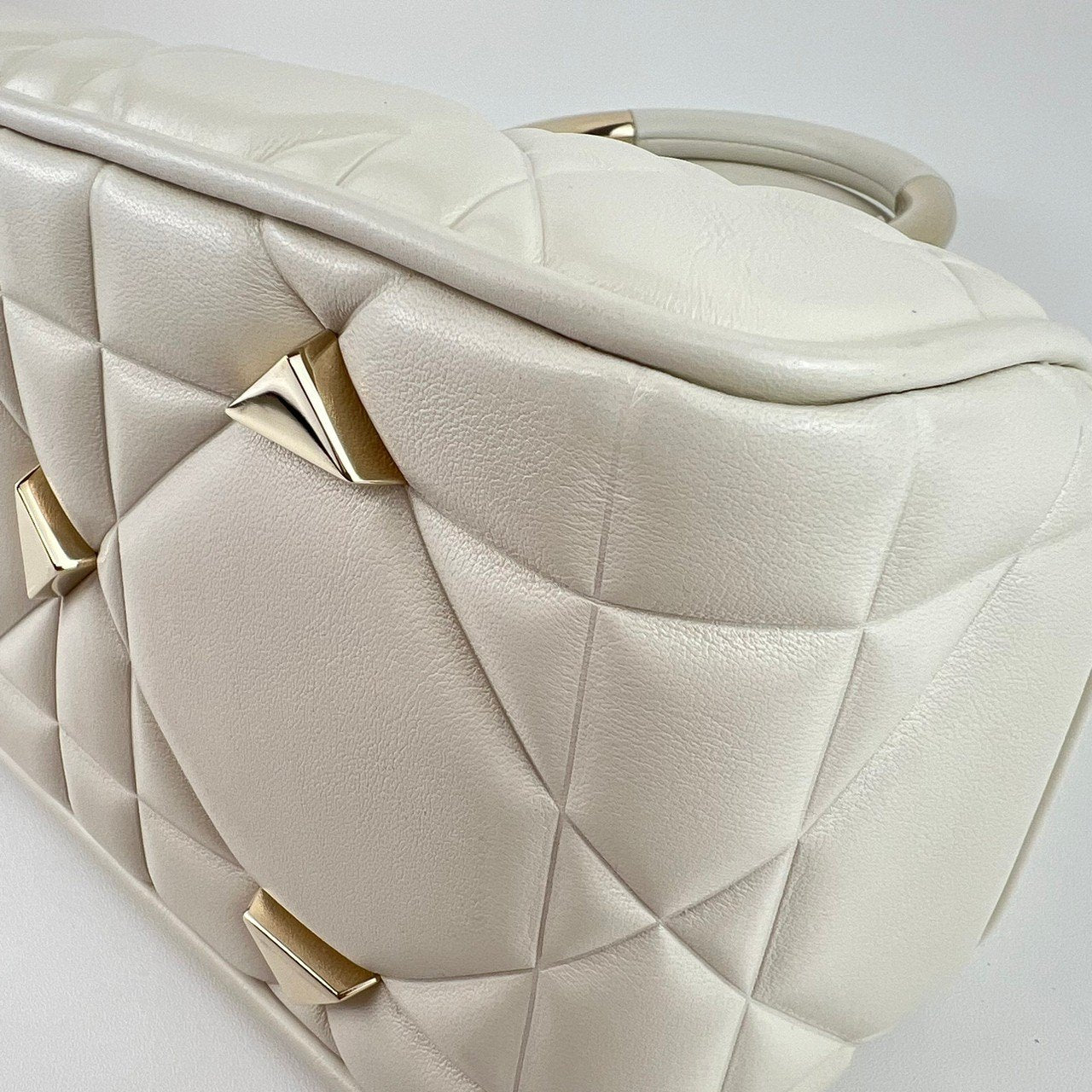レディ95.22 ミディアム Calf White ホワイト GHW ゴールド金具