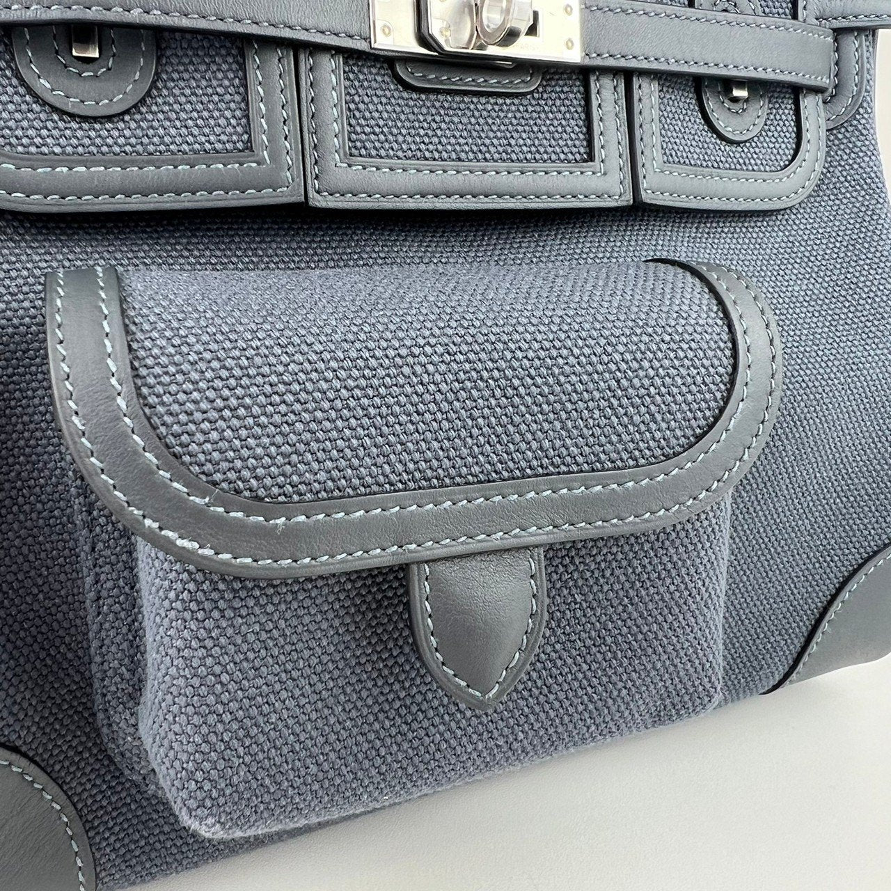 Birkin25 cargo バーキン25 カーゴ Gris misty グリミスティ PHW シルバー金具 Toile goeland/Swift トワルゴエラン/スイフト Stamp-W W刻印