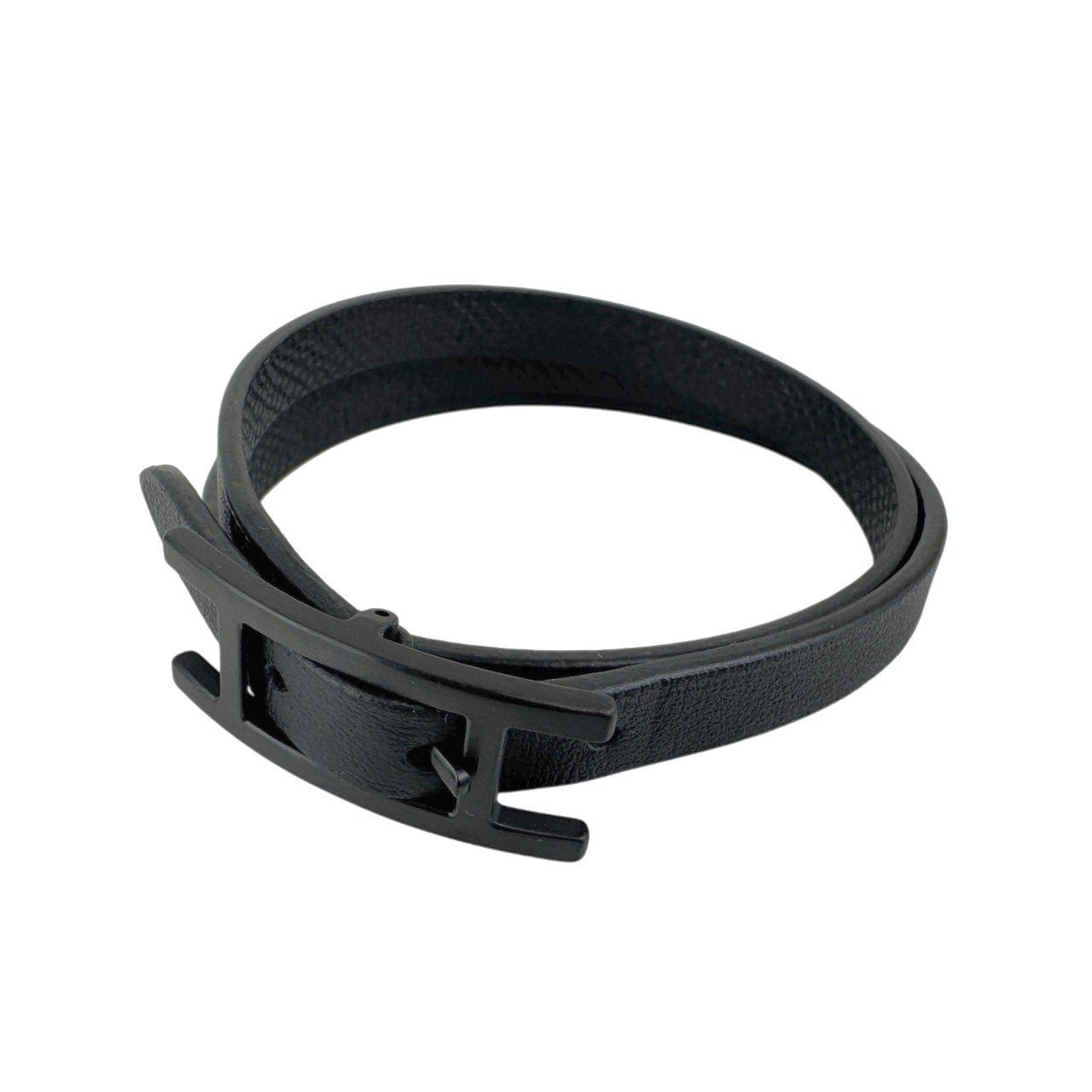 Behapi Double Tour bracelet レザーブレスレット Black ブラック Black Swift スウィフト Epsom エプソン