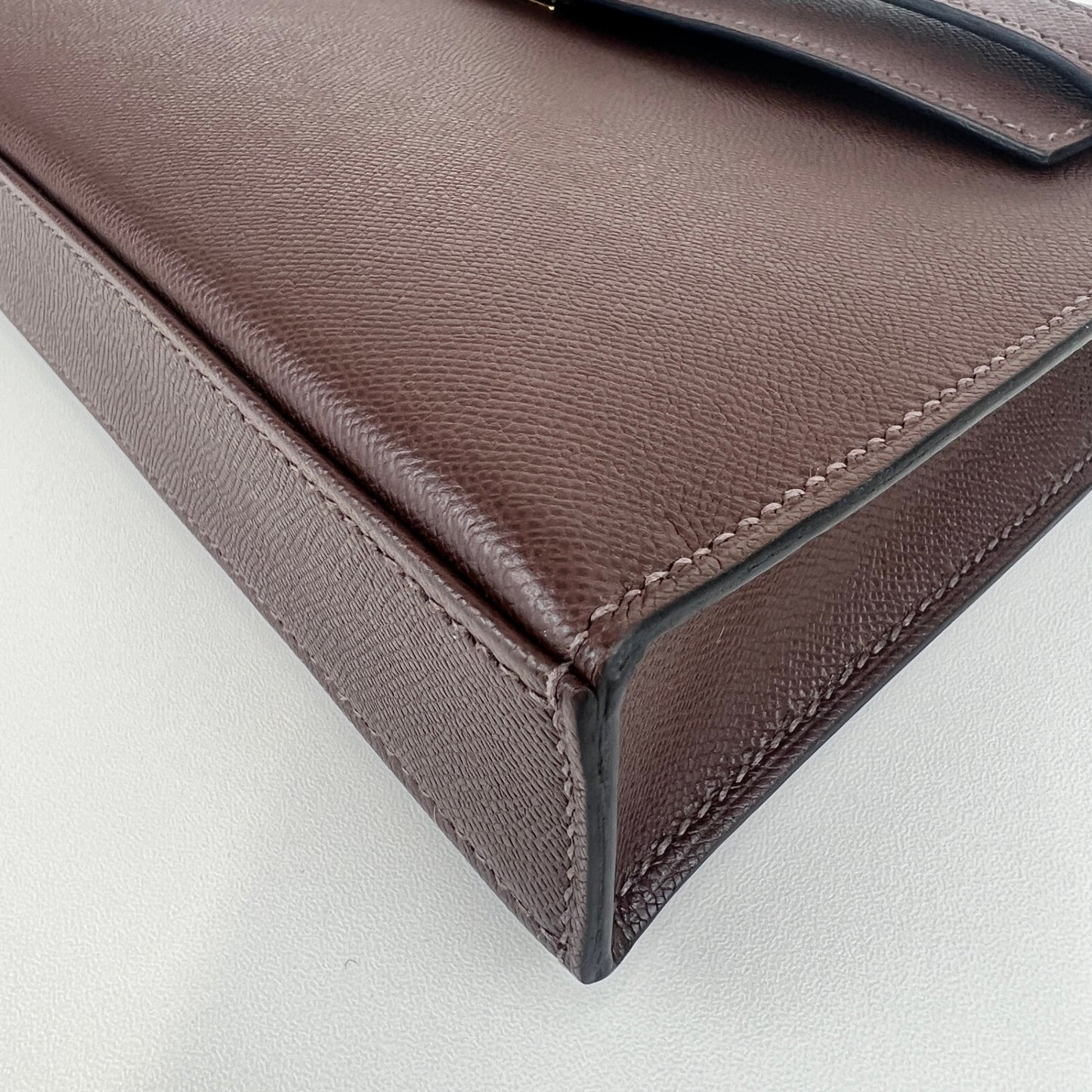 Hermès エルメス Kelly elan ケリーエラン Stamp-W W刻印 Madame マダム Havane ハバナ GHW ゴールド金具