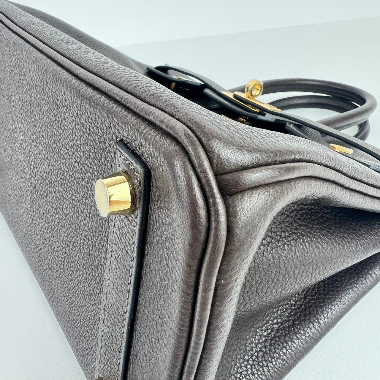 Birkin25 バーキン25 Ebene エベンヌ GHW ゴールド金具 Barenia バレニア Stamp-U U刻印