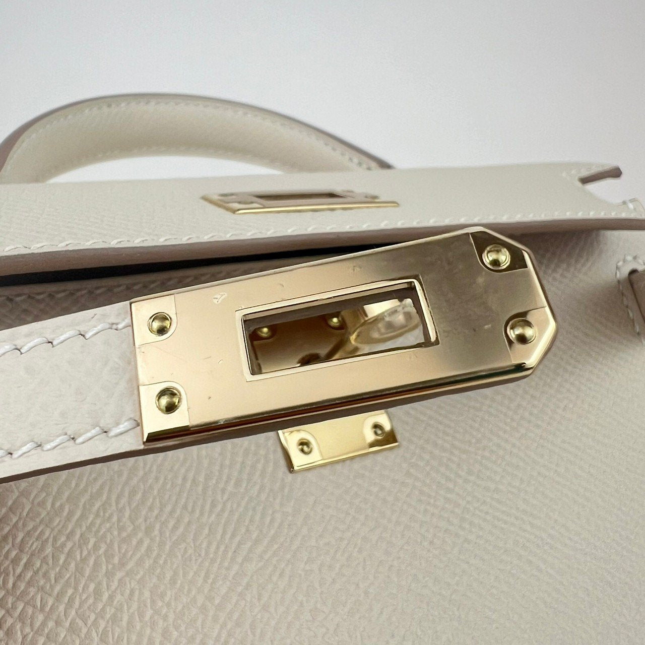 Mini Kelly personal order ミニケリーパーソナルオーダー Epsom エプソン Craie/Gold クレ/ゴールド GHW ゴールド金具 Z刻 レディースバッグ ショルダーバッグ