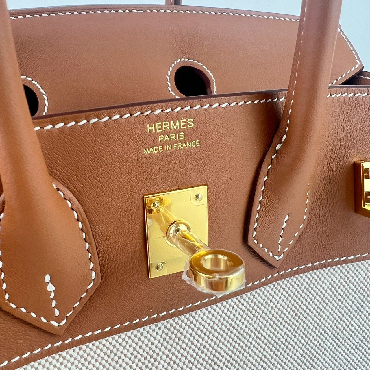 Birkin25 バーキン25 Gold ゴールド Toile H/Swift トワルアッシュ/スイフト GHW ゴールド金具 Stamp-W W刻印