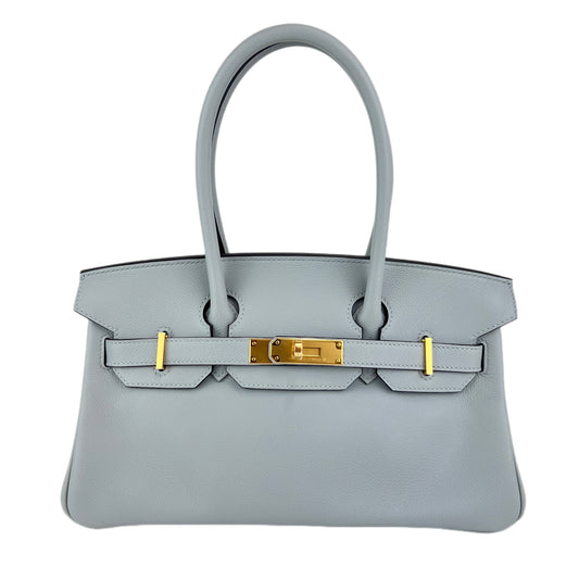 Shoulder Birkin29 ショルダーバーキン29 Blue glacier ブルーグラシエ Evercolor エバーカラー GHW ゴールド金具 Stamp-K K刻印