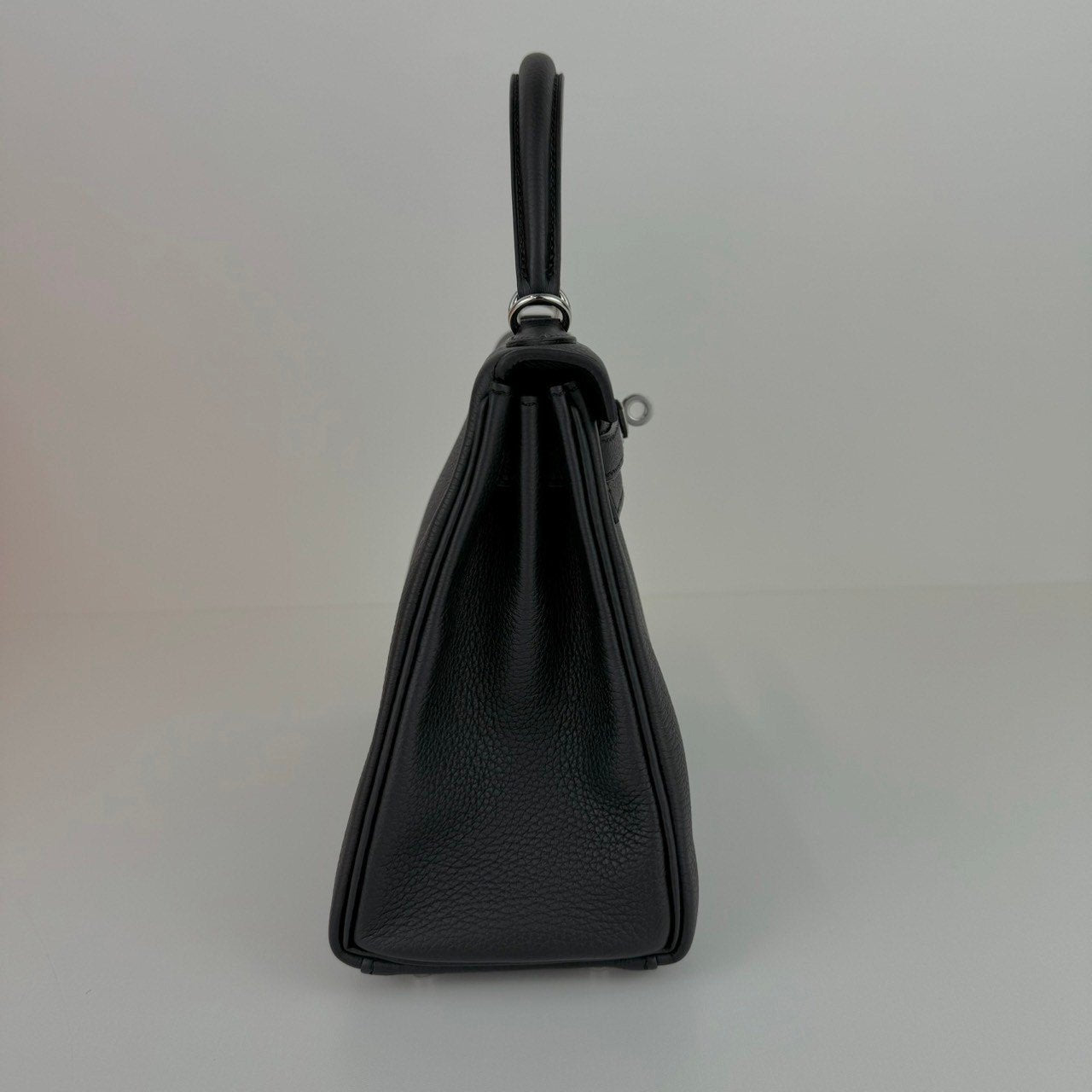 Kelly25 ケリー25 Black ブラック PHW シルバー金具 W刻印 Togo トゴ Stamp-W W刻印 ショルダーバッグ レディースバッグ