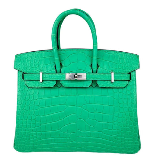 Birkin25 バーキン25 Vert comic ヴェールコミック  PHW シルバー金具 Stamp-B B刻印