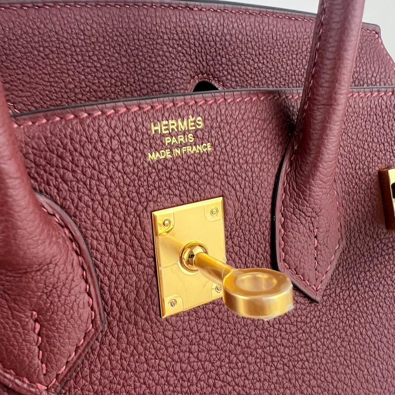 Birkin25 バーキン25 Rouge H ルージュアッシュ GHW ゴールド金具 W刻 Togo トゴ
