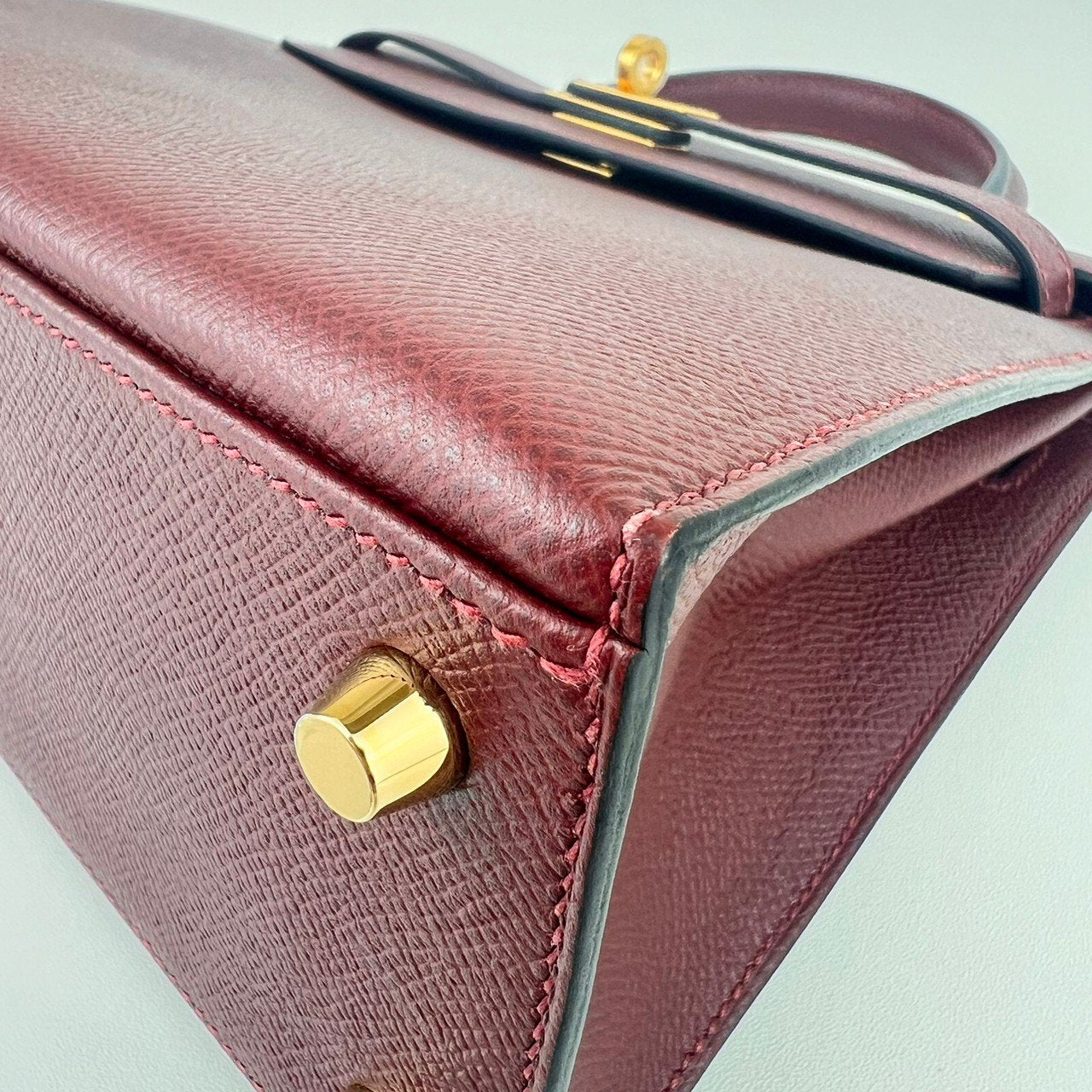 Kelly25 ケリー25 Rouge H ルージュアッシュ GHW ゴールド金具 Y刻印 Epsom エプソン