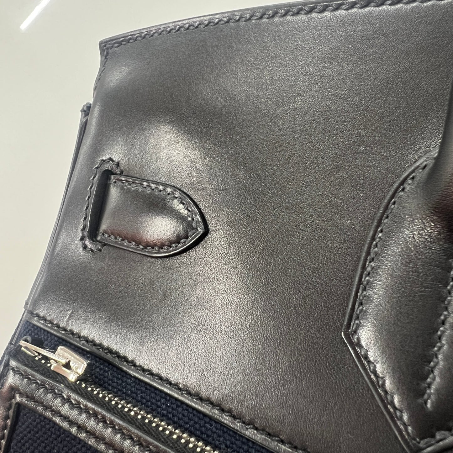 Hac 40 cargo オータクロア40 カーゴ Blue marine ブルーマリーン/Black ブラック Toile goeland/Box calf トワルゴエラン/ボックスカーフ PHW シルバー金具 B刻印