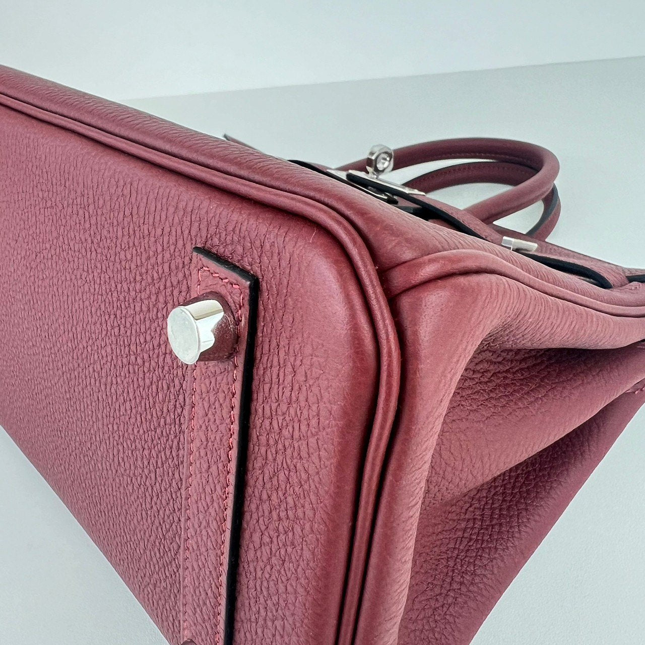 Birkin25 バーキン25 Rouge H ルージュアッシュ Togo トゴ PHW シルバー金具 Stamp-W W刻印