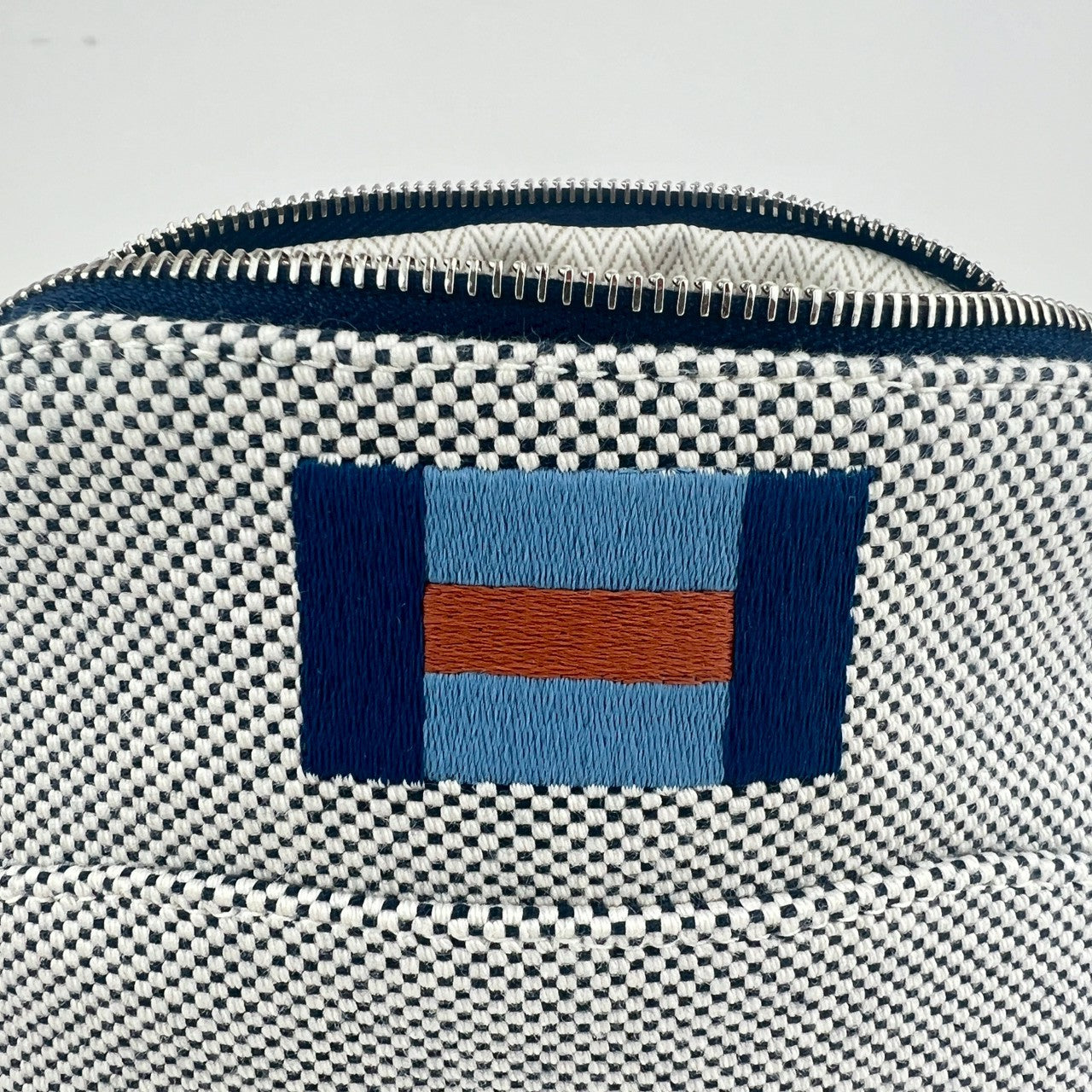 Hermès エルメス Trousse Bolide Casaque mini mini ボリードポーチ カザック ミニミニ 綿100% Marine マリン