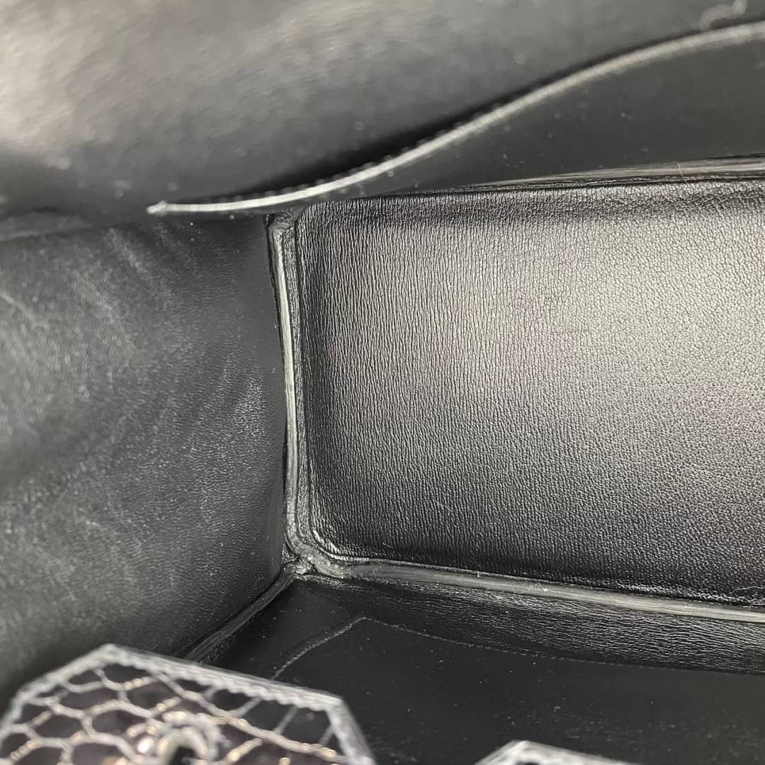 Birkin30 バーキン30 Black ブラック GHW ゴールド金具 Shiny crocodile シャイニークロコダイル Stamp-Y Y刻印