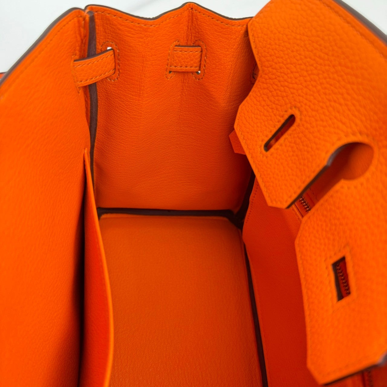 Birkin25 バーキン25 Orange minimum オレンジミニマム PHW シルバー金具 Togo トゴ Stamp-B B刻印