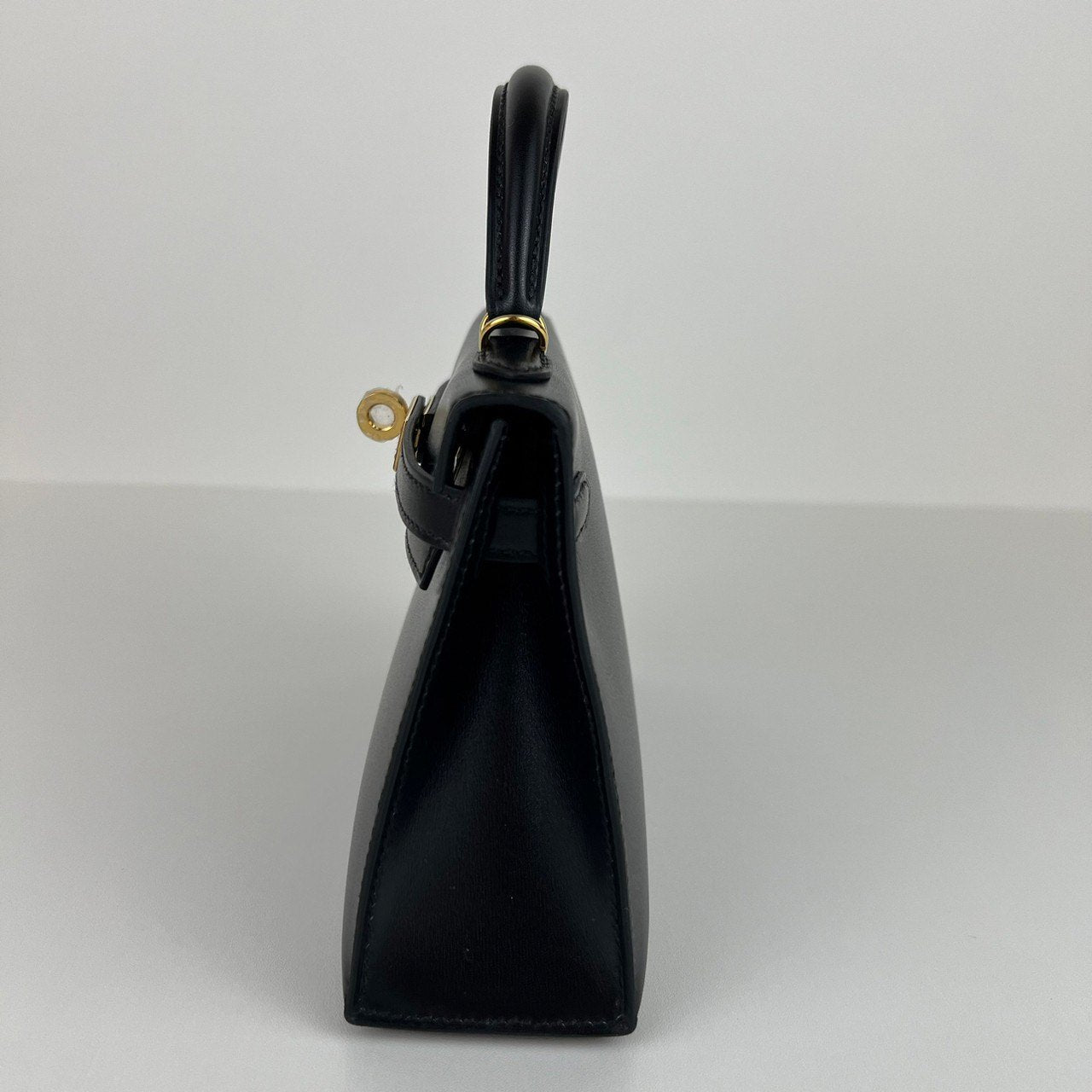 Mini kelly ミニケリー Black ブラック GHW ゴールド金具 Box calf ボックスカーフ Stamp-W W刻印 ショルダーバッグ レディースバッグ