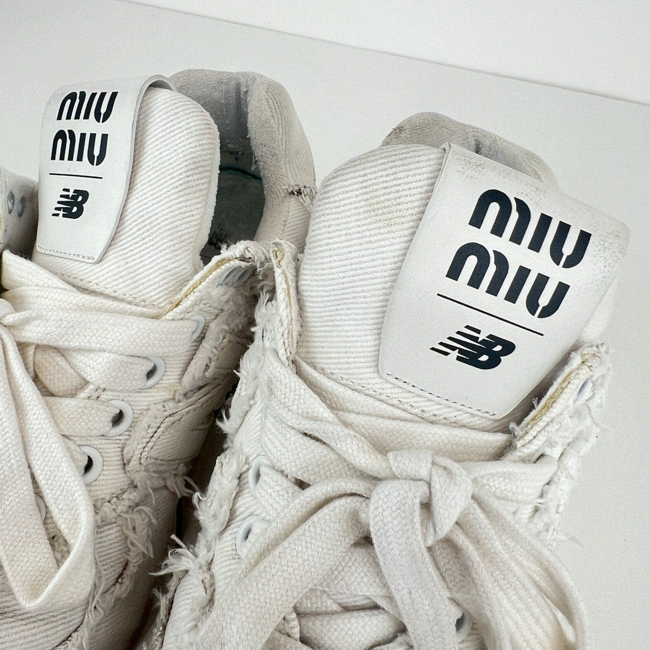 ミュウミュウ ニューバランス Miumiu×New Balance 574 スニーカー ホワイト 574 White ホワイト 34ハーフ