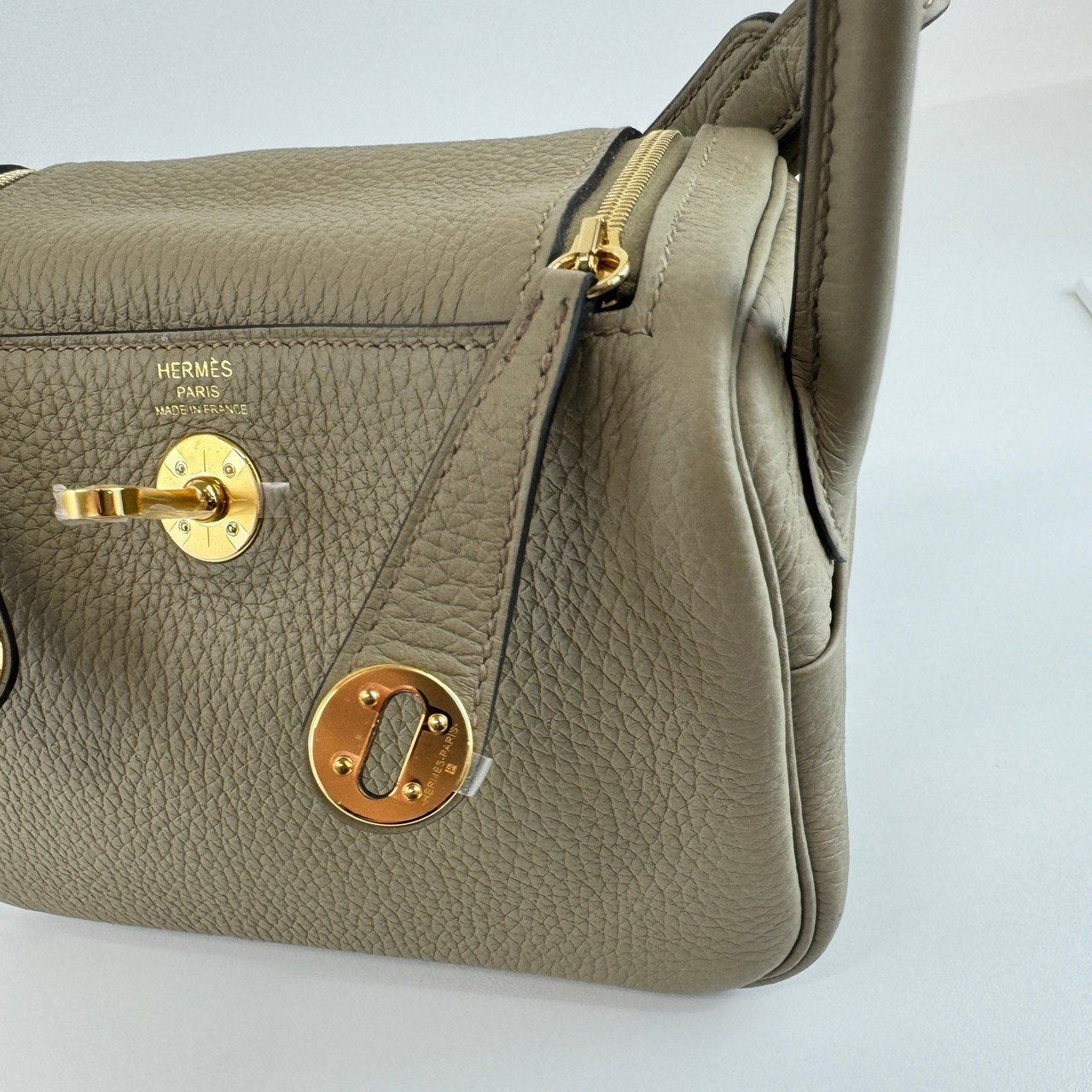 Lindy mini リンディミニ Beige Marfa ベージュマルファ GHW ゴールド金具 Clemence クレマンス W刻