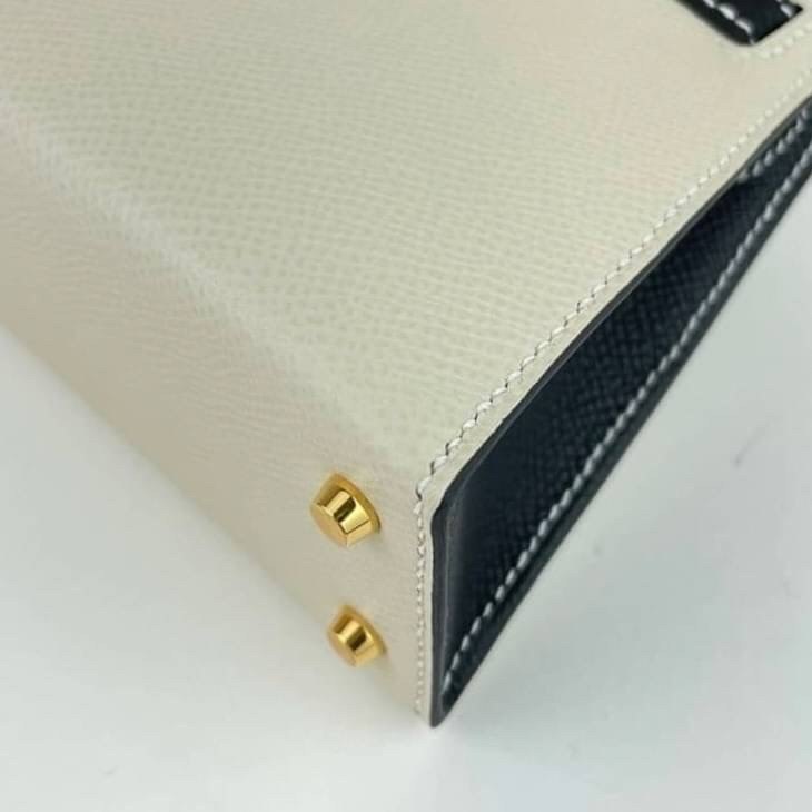 Mini Kelly Special Order ミニケリー HSS Black/Craie ブラック/クレ GHW ゴールド金具 Epsom エプソン Stamp-U U刻印