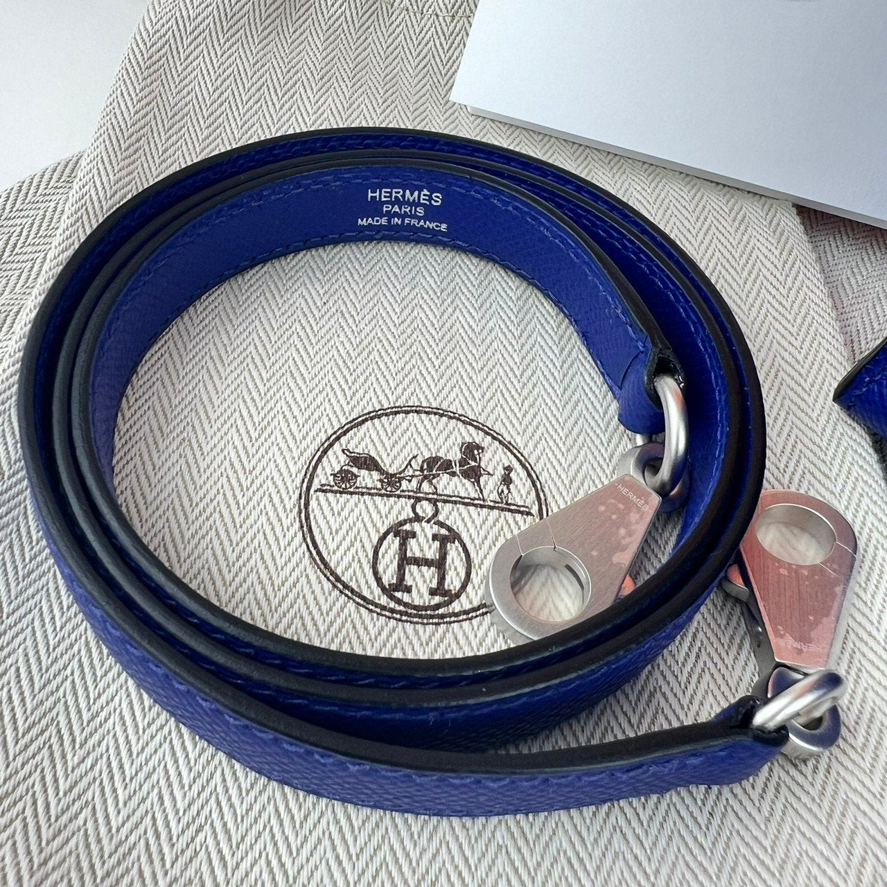 Kelly28 ケリー28 Blue royal ブルーロイヤル Epsom エプソン PHW シルバー金具 B刻