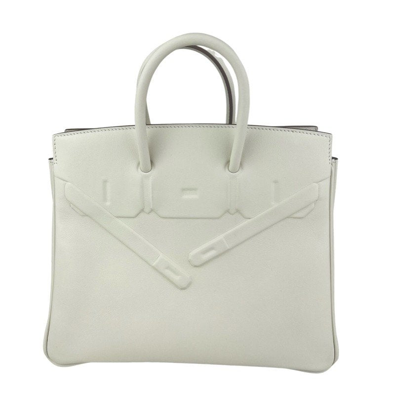 Birkin25 shadow バーキン25 シャドウ Mushroom マッシュルーム Swift スイフト PHW シルバー金具 Stamp-B B刻印