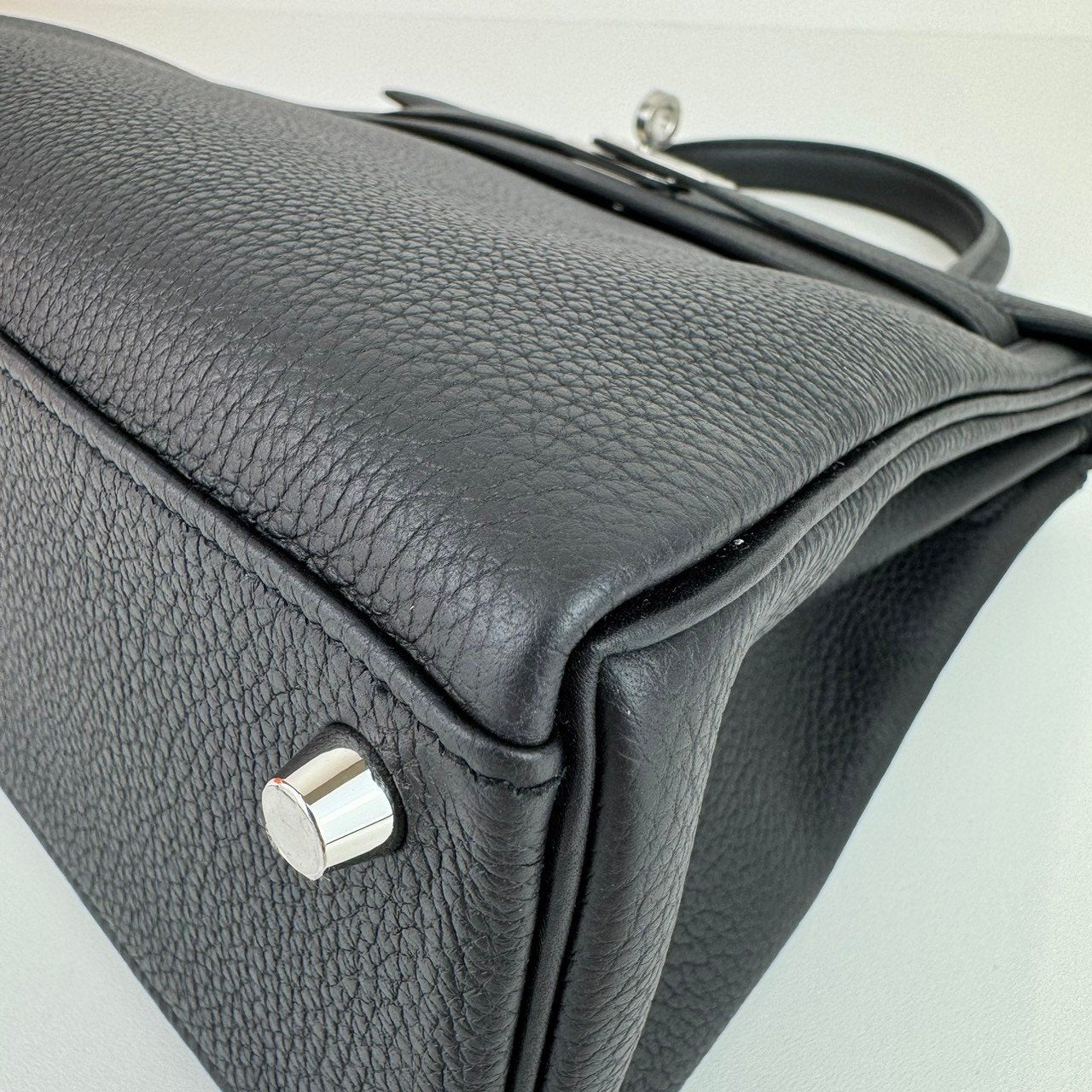 Kelly25 ケリー25 Black ブラック PHW シルバー金具 W刻印 Togo トゴ Stamp-W W刻印 ショルダーバッグ レディースバッグ