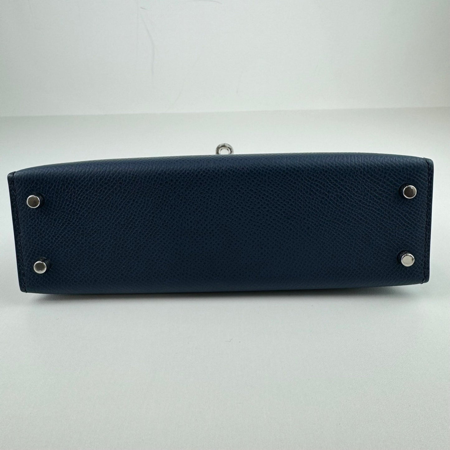 Mini Kelly ミニケリー Bleu de prusse ブルードプリュス PHW シルバー金具 Stamp-B B刻印