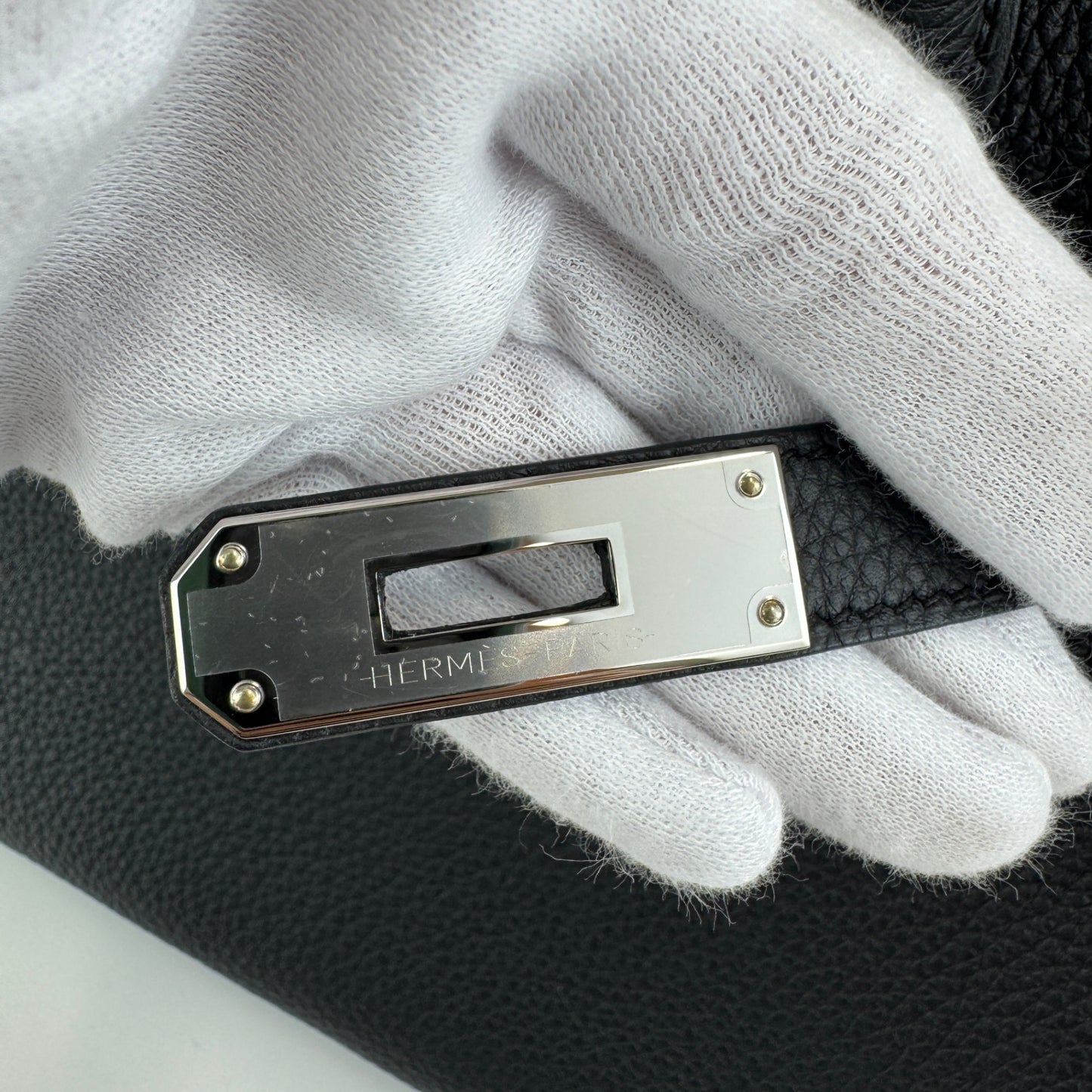 Birkin30 バーキン30 Stamp-W W刻印 Togo トゴ Black ブラック PHW シルバー金具