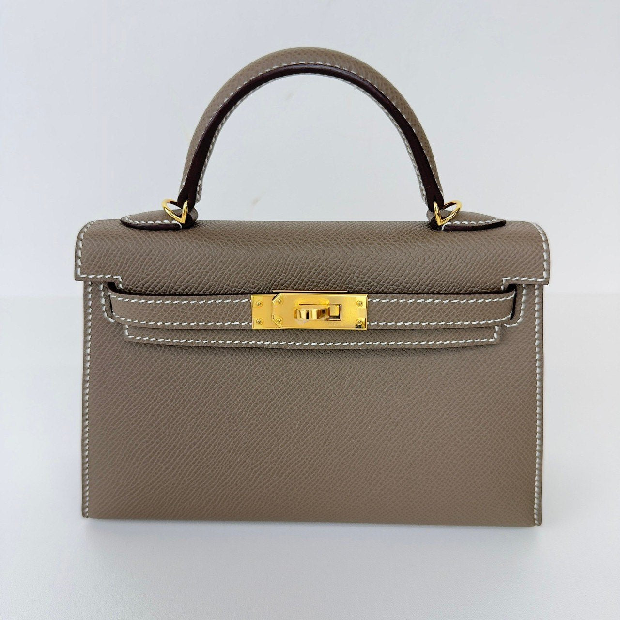 Mini kelly ミニケリー Etoupe エトープ GHW ゴールド金具 Epsom エプソン Stamp-W W刻印