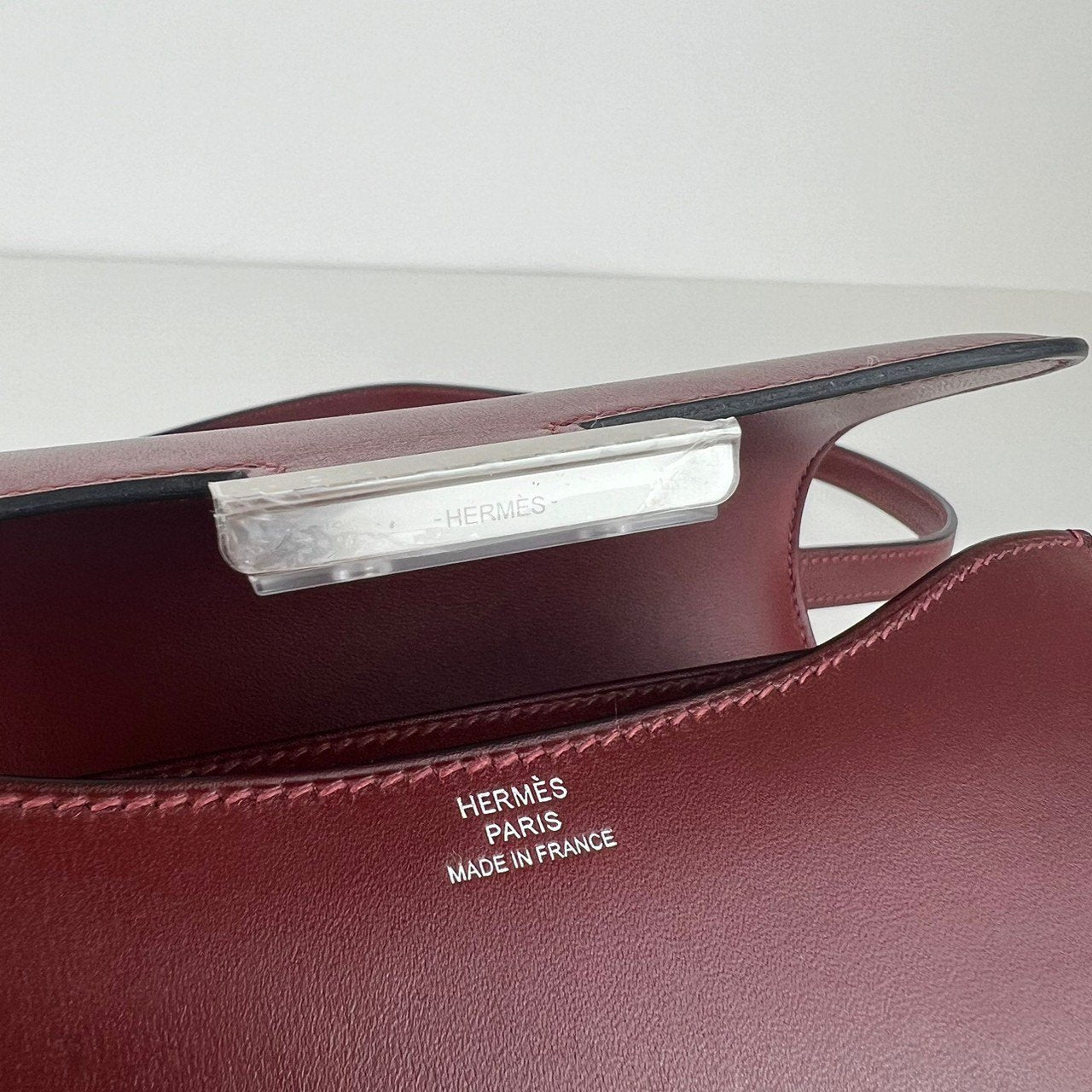 Constance mini コンスタンスミニ Rouge H ルージュアッシュ Box calf ボックスカーフ PHW シルバー金具 Stamp-W W刻印