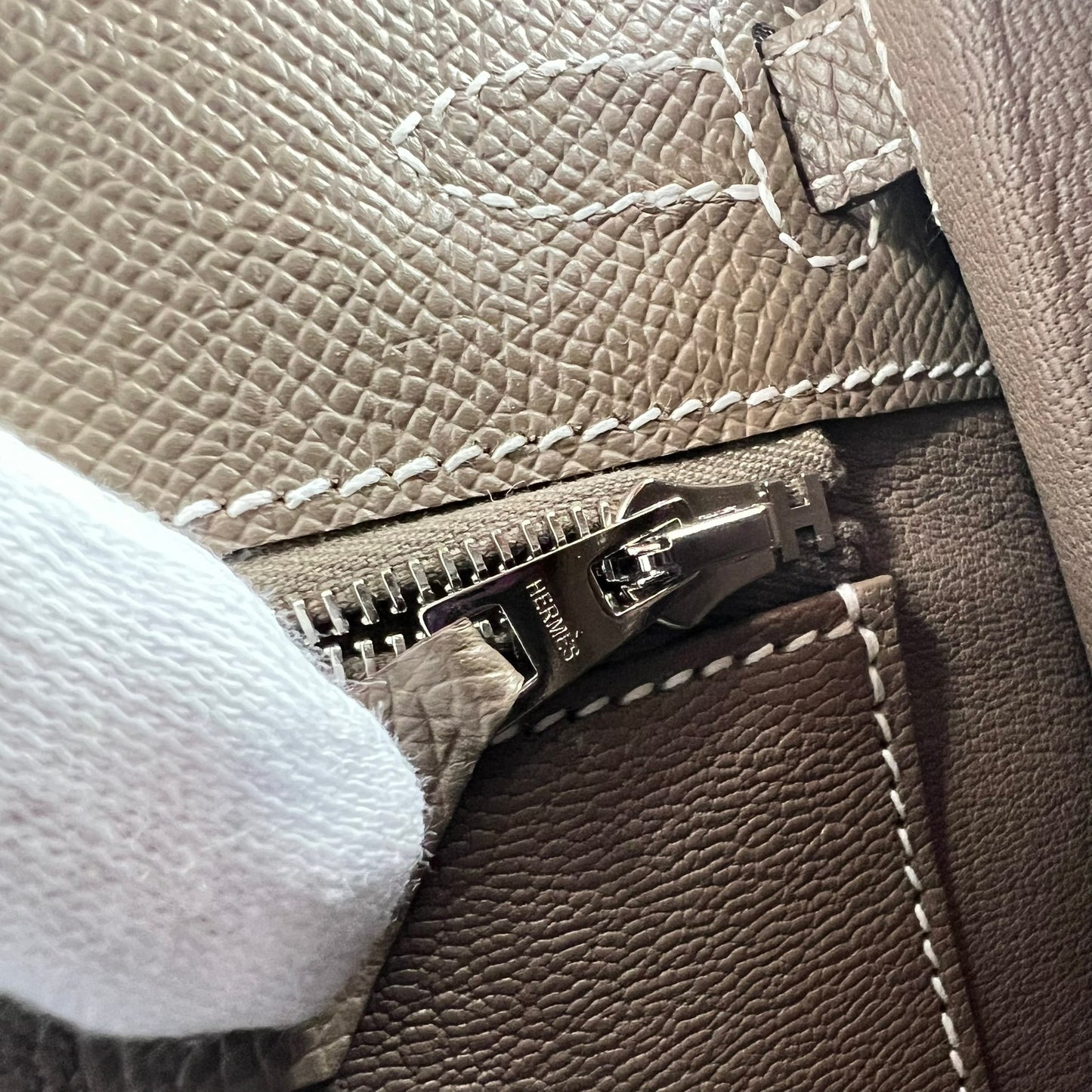 Kelly25 ケリー25 B刻 Etoupe エトープ Epsom エプソン PHW シルバー金具 2WAYバック ハンドバック ショルダーバック