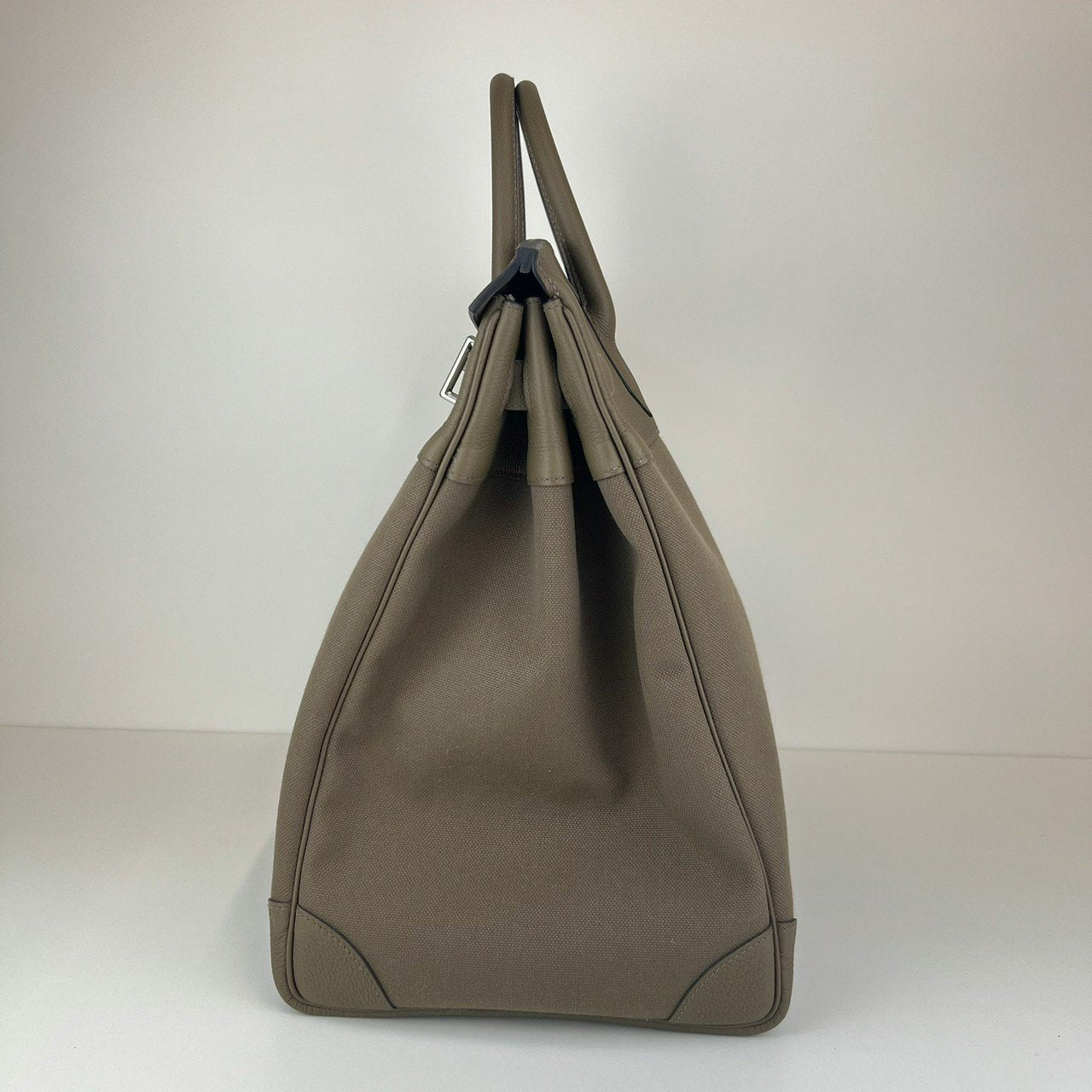 新品未使用 Hermès エルメス Haut a Courroies 40 オータクロア 40 Toundra ツンドラ PHW シルバー金具 Togo/Toile Militaire トゴ/トワルミリタリー ハンドバッグ メンズバッグ