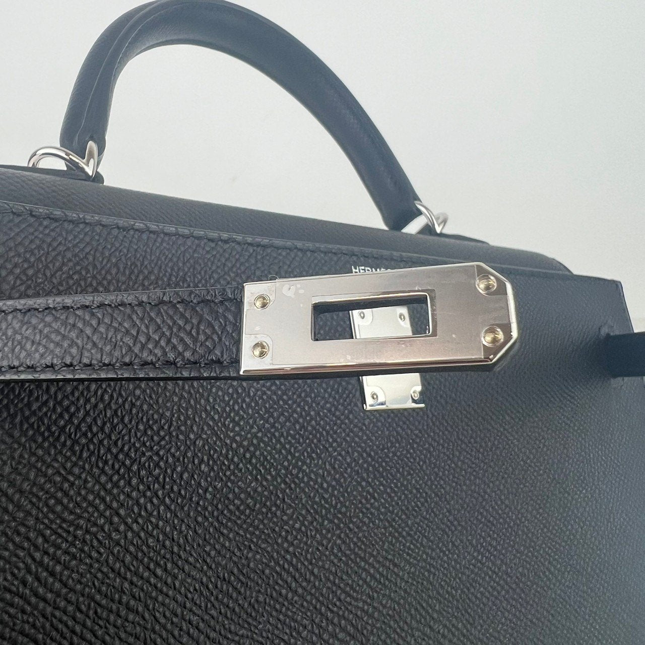 Kelly25 ケリー25 Black ブラック PHW シルバー金具 Epsom エプソン Stamp-W W刻印