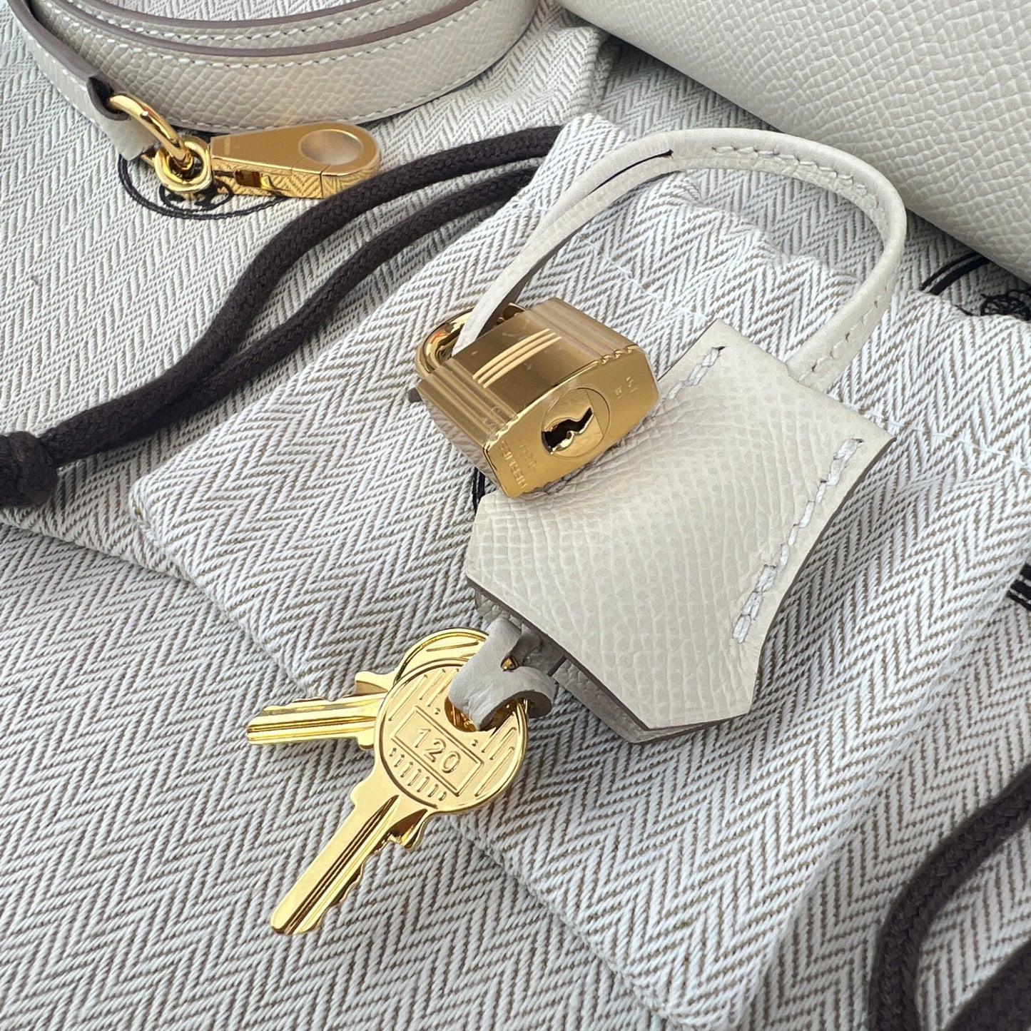 Kelly25 Sellier ケリー25 セリエ Craie クレ GHW ゴールド金具 Stamp-W W刻印 Epsom エプソン