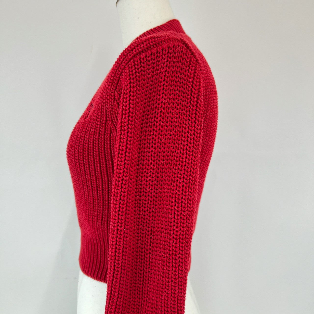 PRADA プラダ コットン ニット レディース レッド P24R1G Red レッド コットン100%