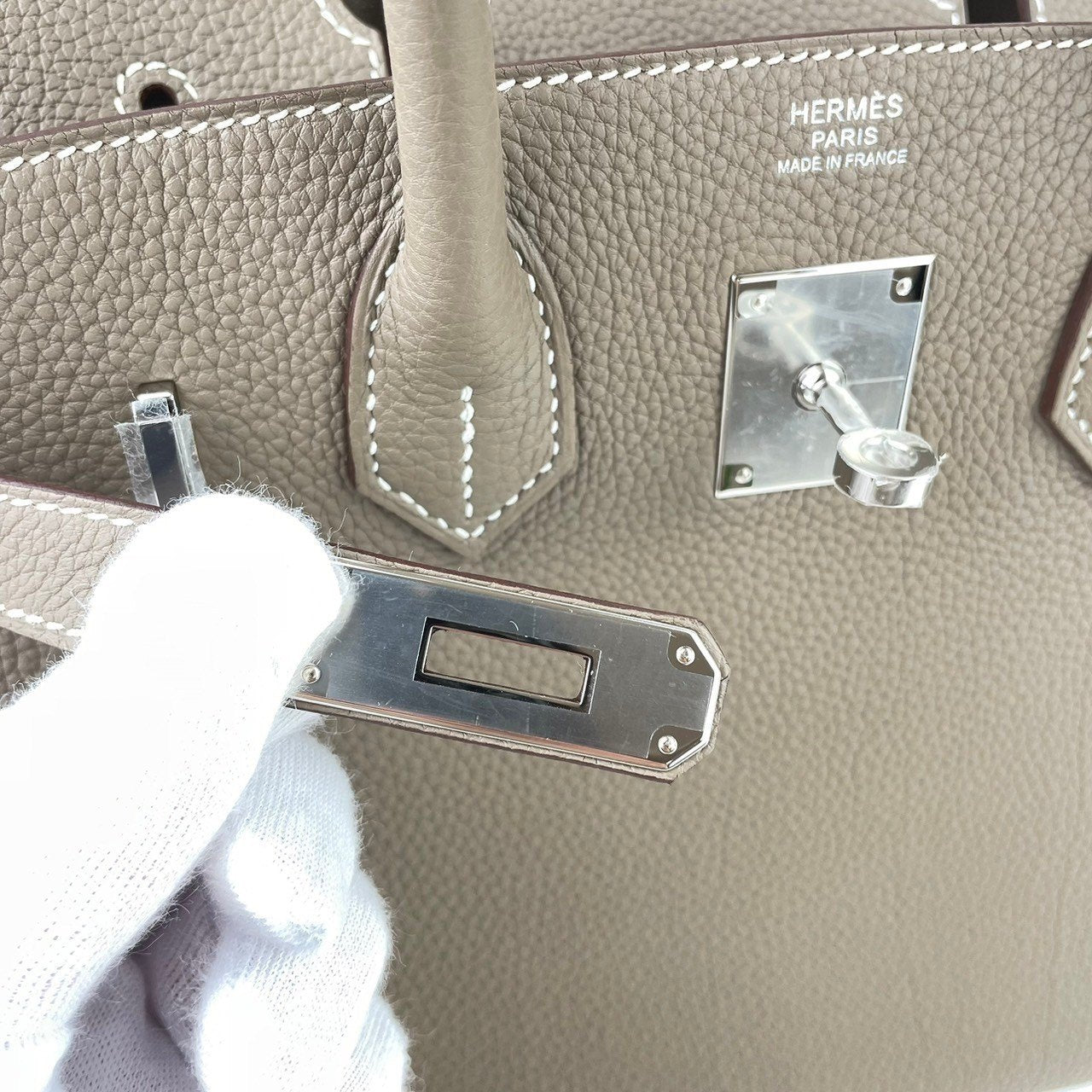 Birkin30 バーキン30 Etoupe エトープ Togo トゴ PHW シルバー金具 B刻印