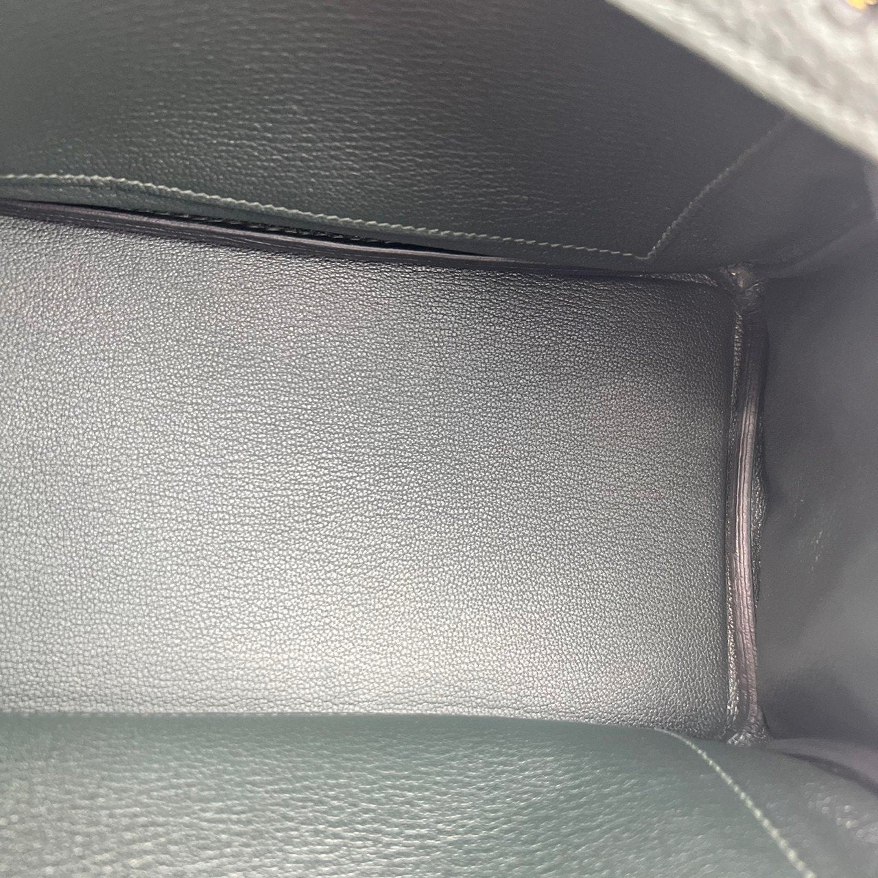 新品未使用 HERMES エルメス Birkin25 バーキン25 Vert fonce ヴェールフォンセ Togo トゴ GHW ゴールド金具 Stamp-U U刻印 ハンドバッグ