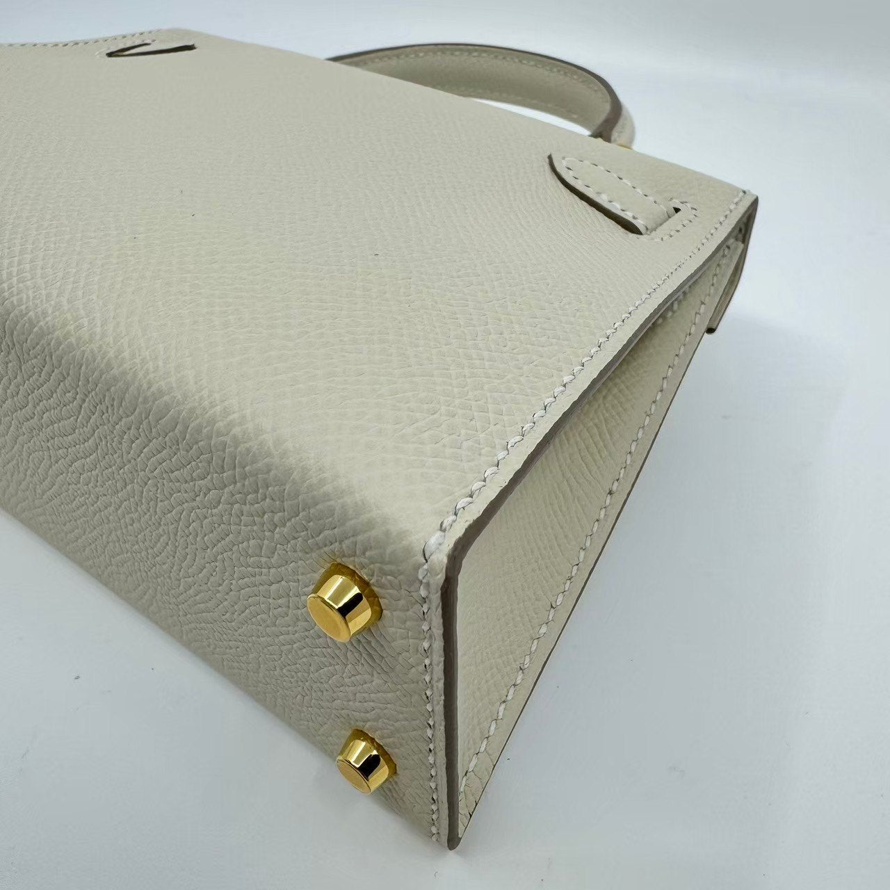 Mini kelly ミニケリー Stamp-W W刻印 Epsom エプソン Craie クレ GHW ゴールド金具