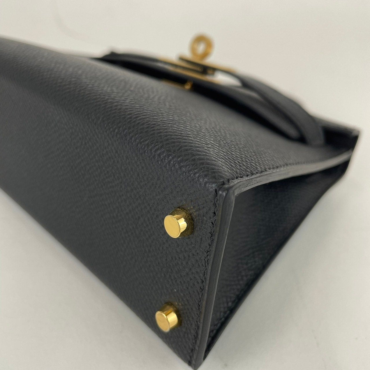 Mini kelly ミニケリー Black ブラック Epsom エプソン ゴールド金具 B刻 ショルダーバッグ レディースバッグ