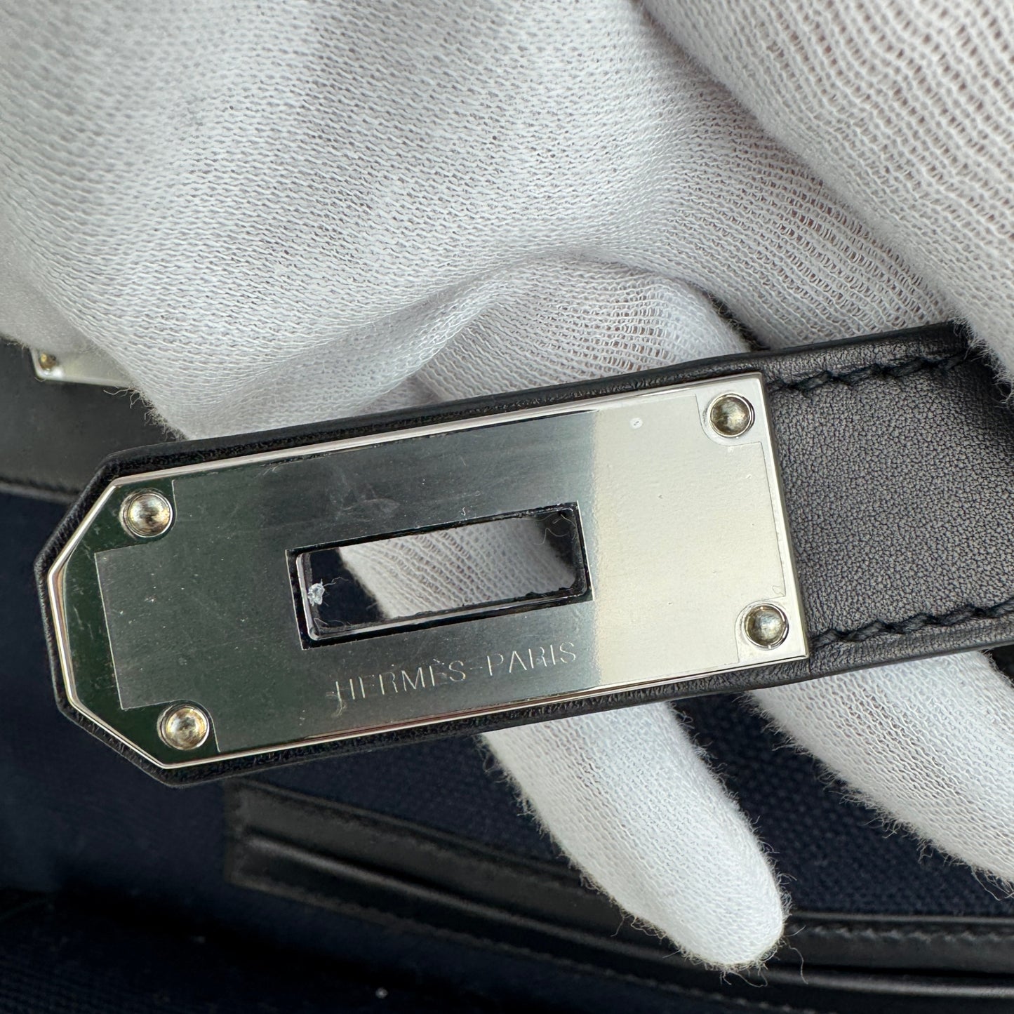 Hac 40 cargo オータクロア40 カーゴ Blue marine ブルーマリーン/Black ブラック Toile goeland/Box calf トワルゴエラン/ボックスカーフ PHW シルバー金具 B刻印