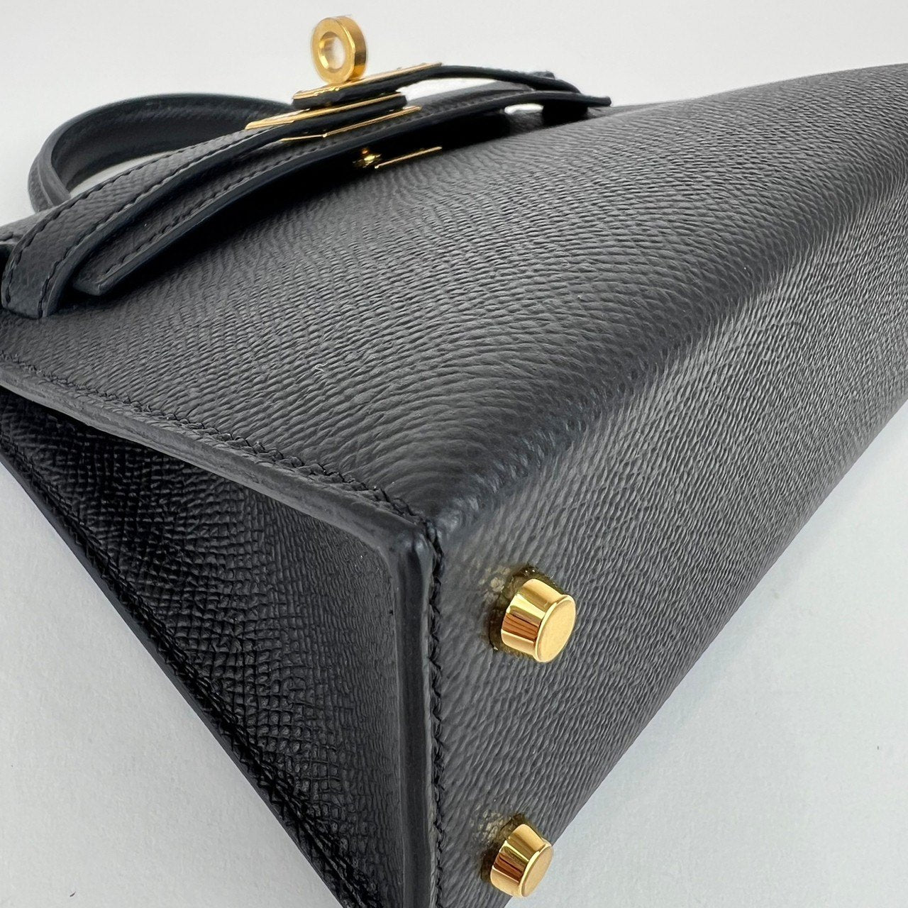 Mini kelly ミニケリー Black ブラック Epsom エプソン GHW ゴールド金具 Stamp-W W刻 レディースバッグ 2wayバッグ ショルダーバッグ ハンドバッグ