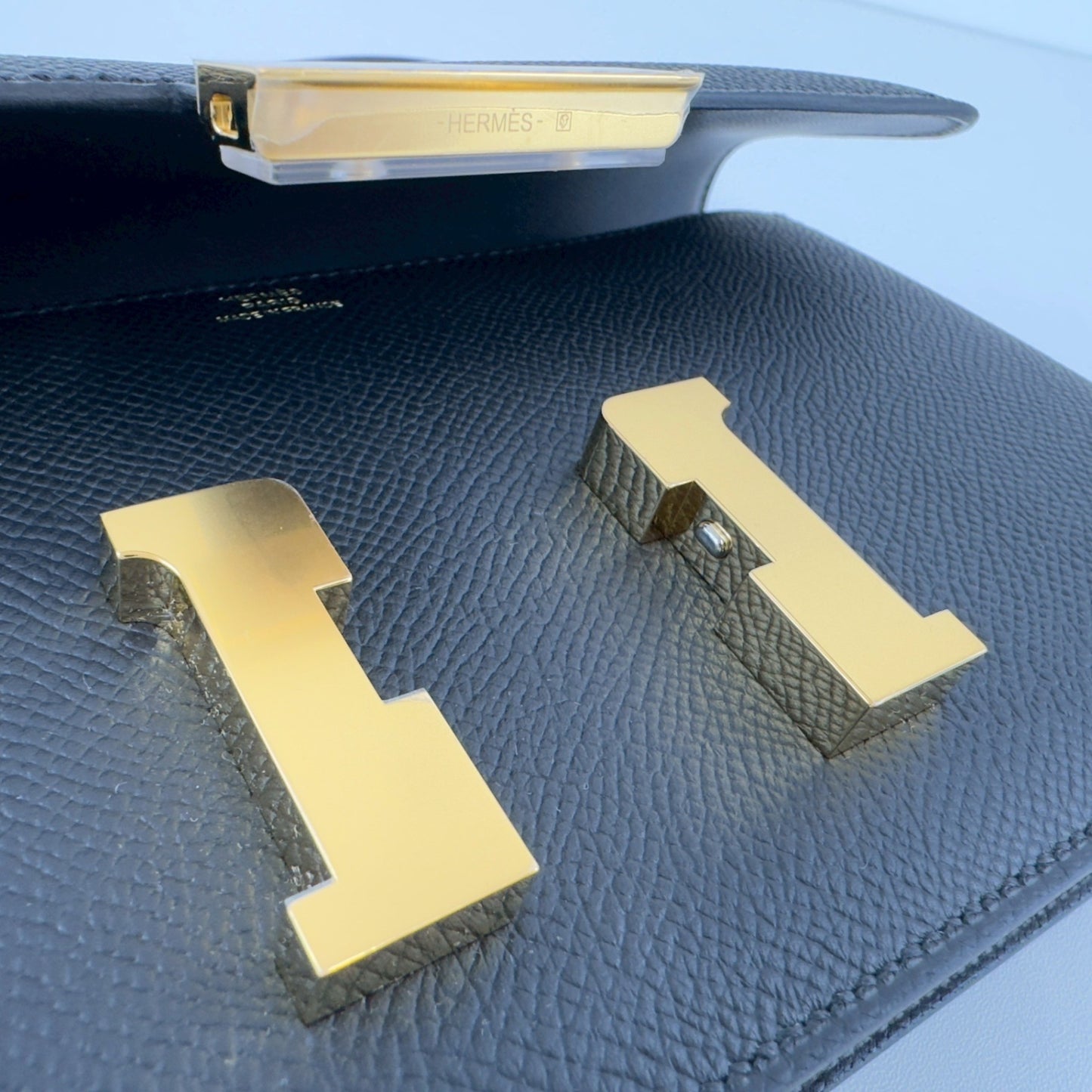 Constance elan コンスタンスエラン Black ブラック  GHW ゴールド金具 Epsom エプソン Stamp-K K刻印