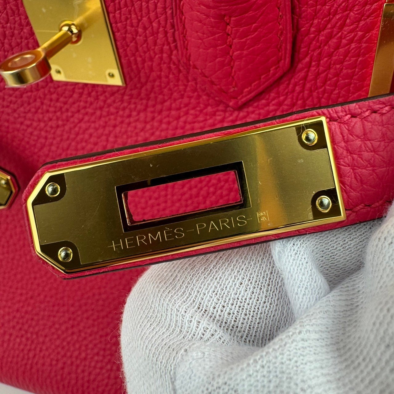 Birkin30 バーキン30 Rose extreme ローズエクストリーム Clemence クレマンス GHW ゴールド金具 Stamp-D D刻印