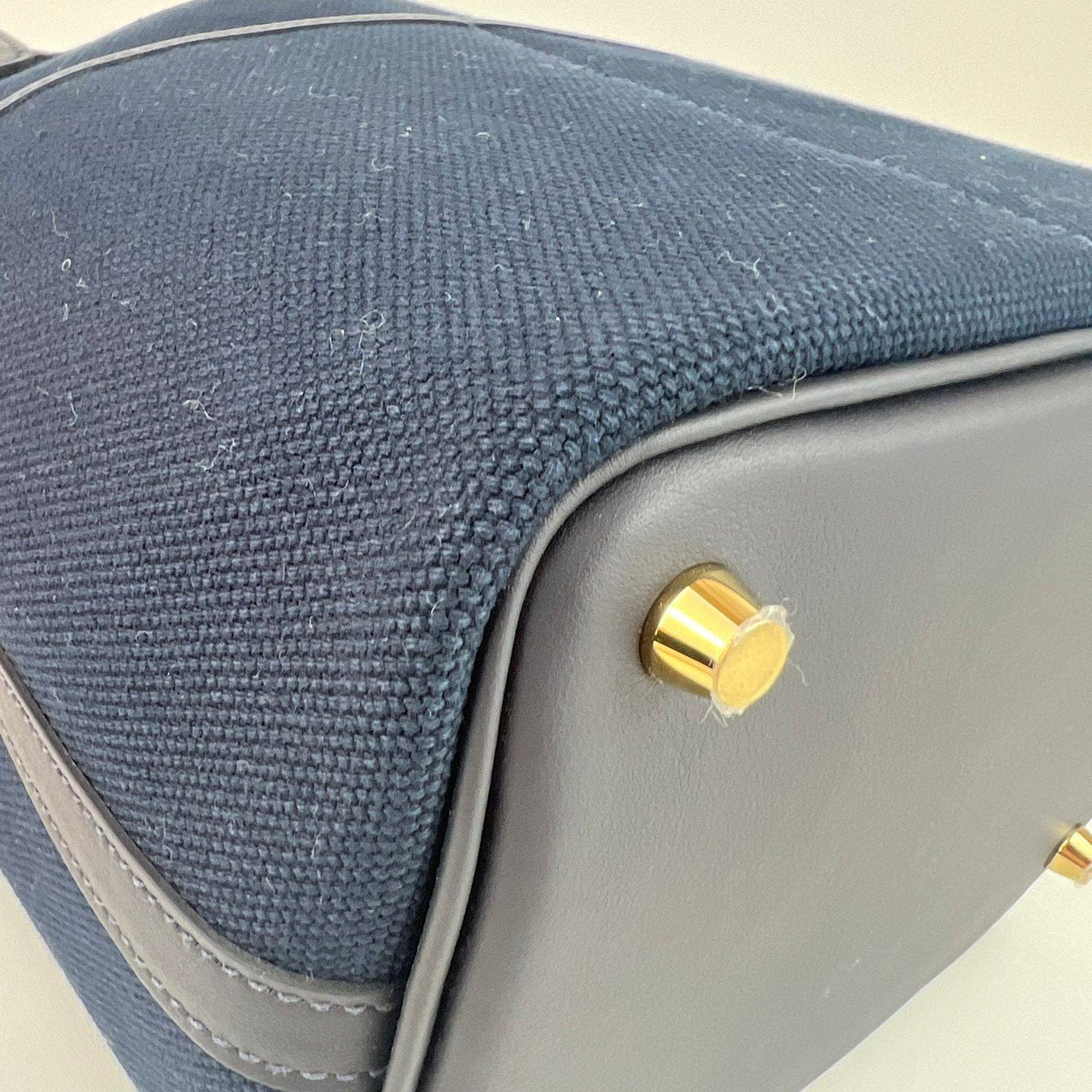 Picotin Lock PM ピコタンロック18 Bleu marine ブルーマリーン GHW ゴールド金具 Stamp-W W刻印