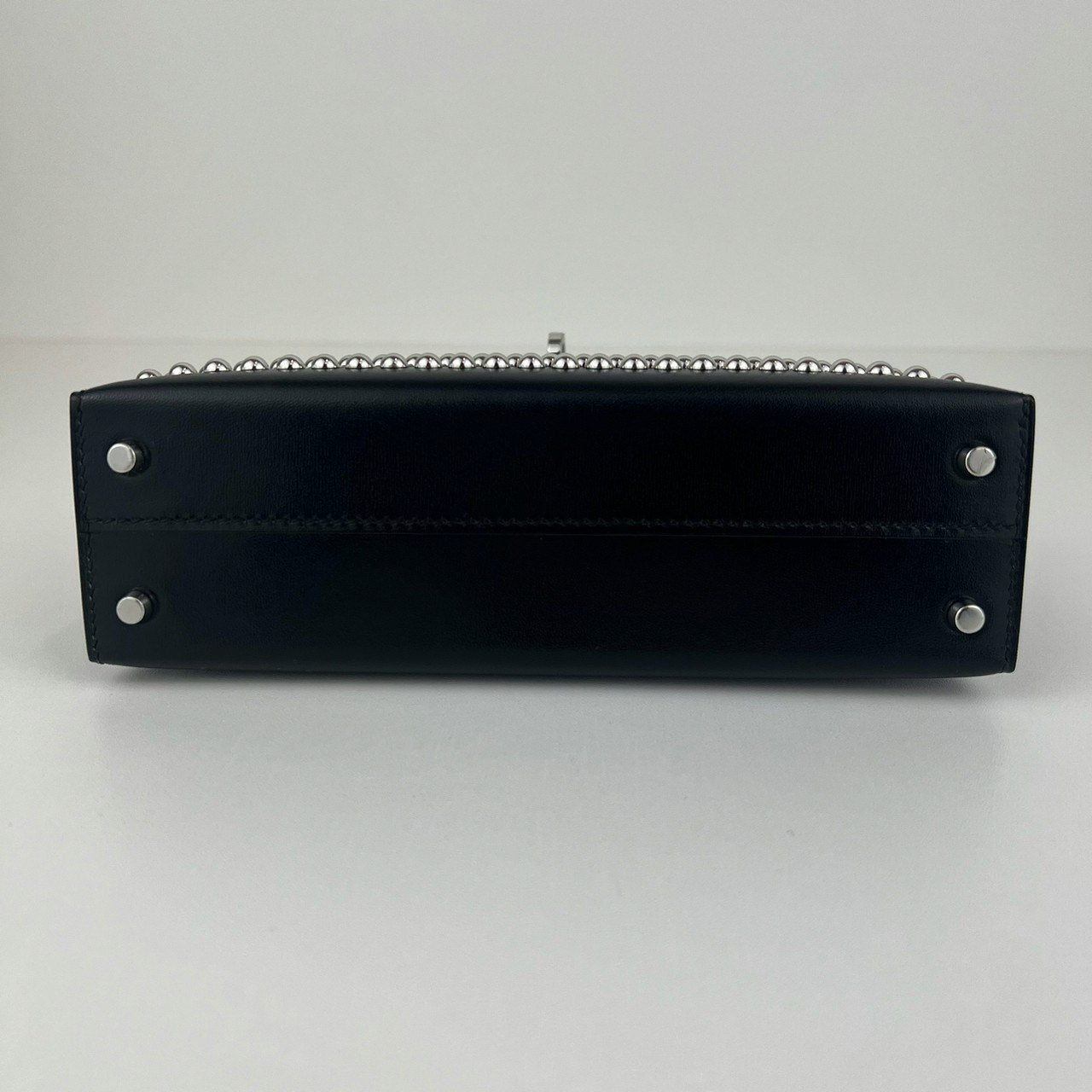 Mini kelly cloute ミニケリークローテ Black ブラック Box calf ボックスカーフ PHW シルバー金具 Stamp-B B刻印