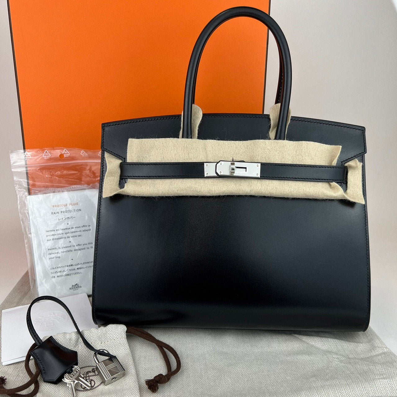 Birkin30 バーキン30 Black ブラック Box calf ボックスカーフ PHW シルバー金具 B刻